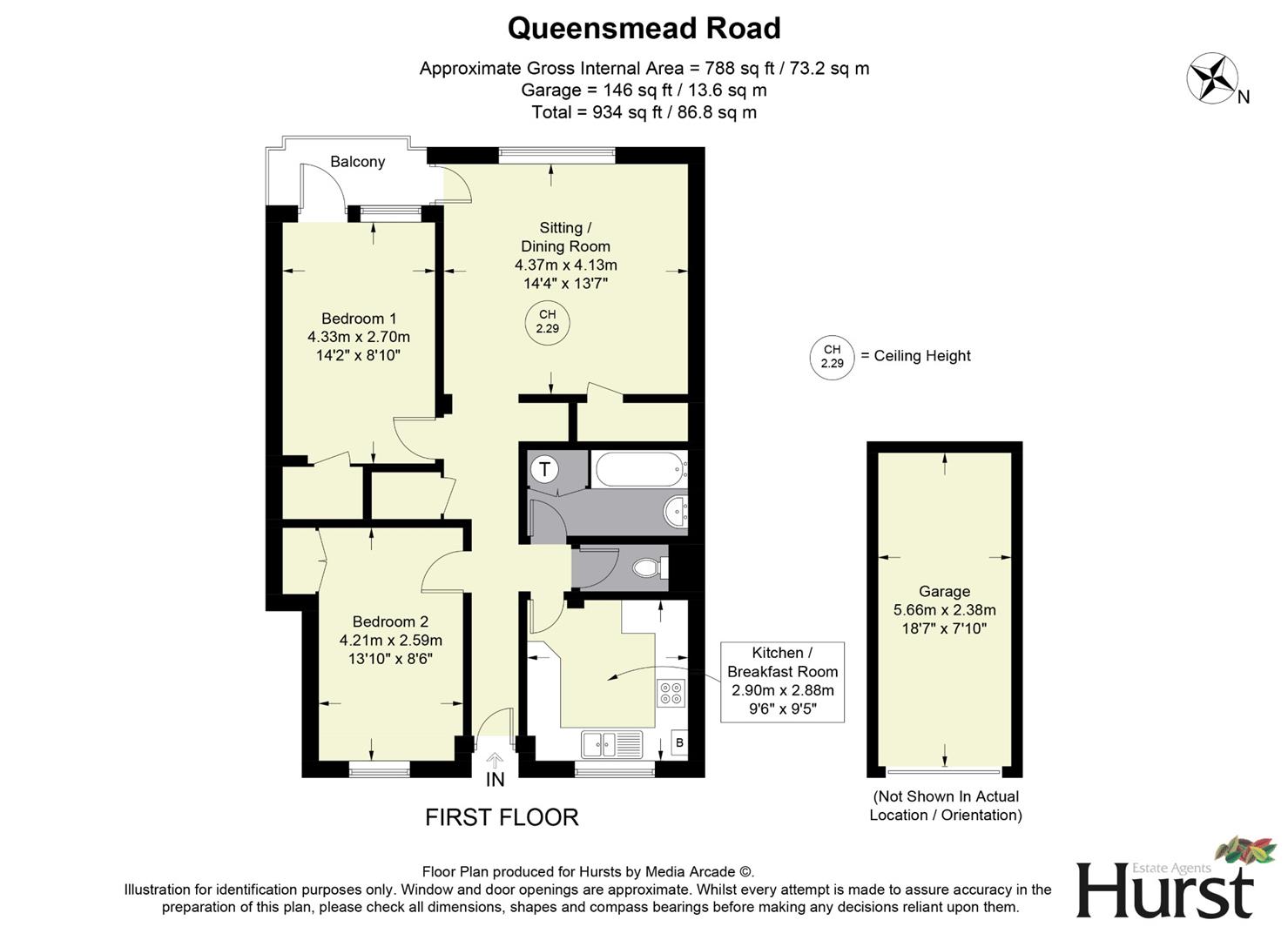 Flat 4, Seven Acre House,, Queensmead Road, Loudwater floorplan