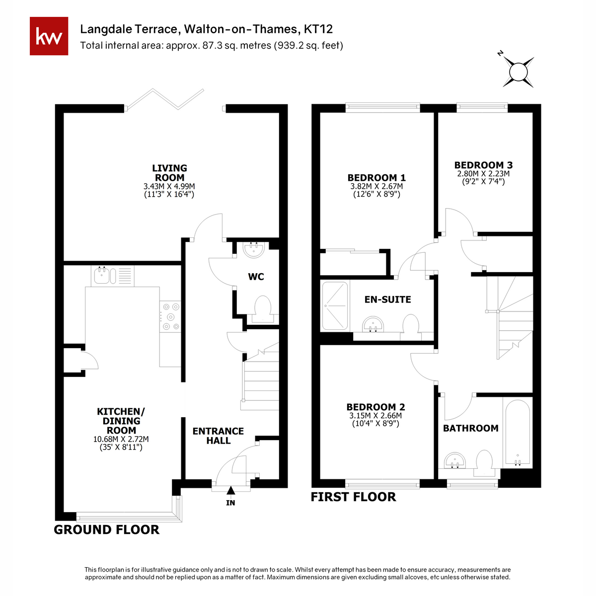 2 Langdale Terrace, Ambleside Avenue, Walton-on-thames floorplan