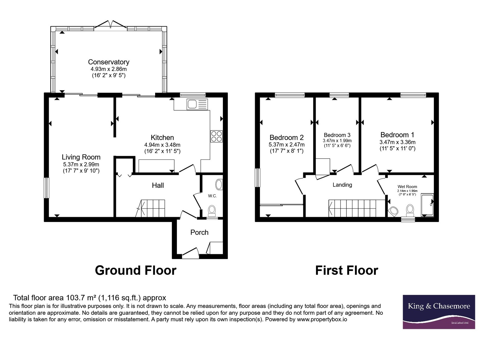 14, Thirlmere Road, Crawley floorplan
