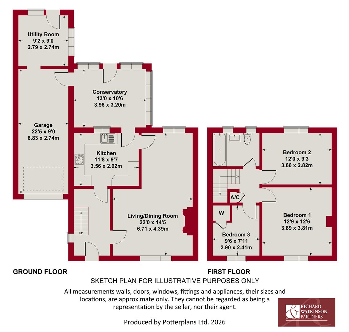 83, Coneygrey Spinney, Flintham floorplan