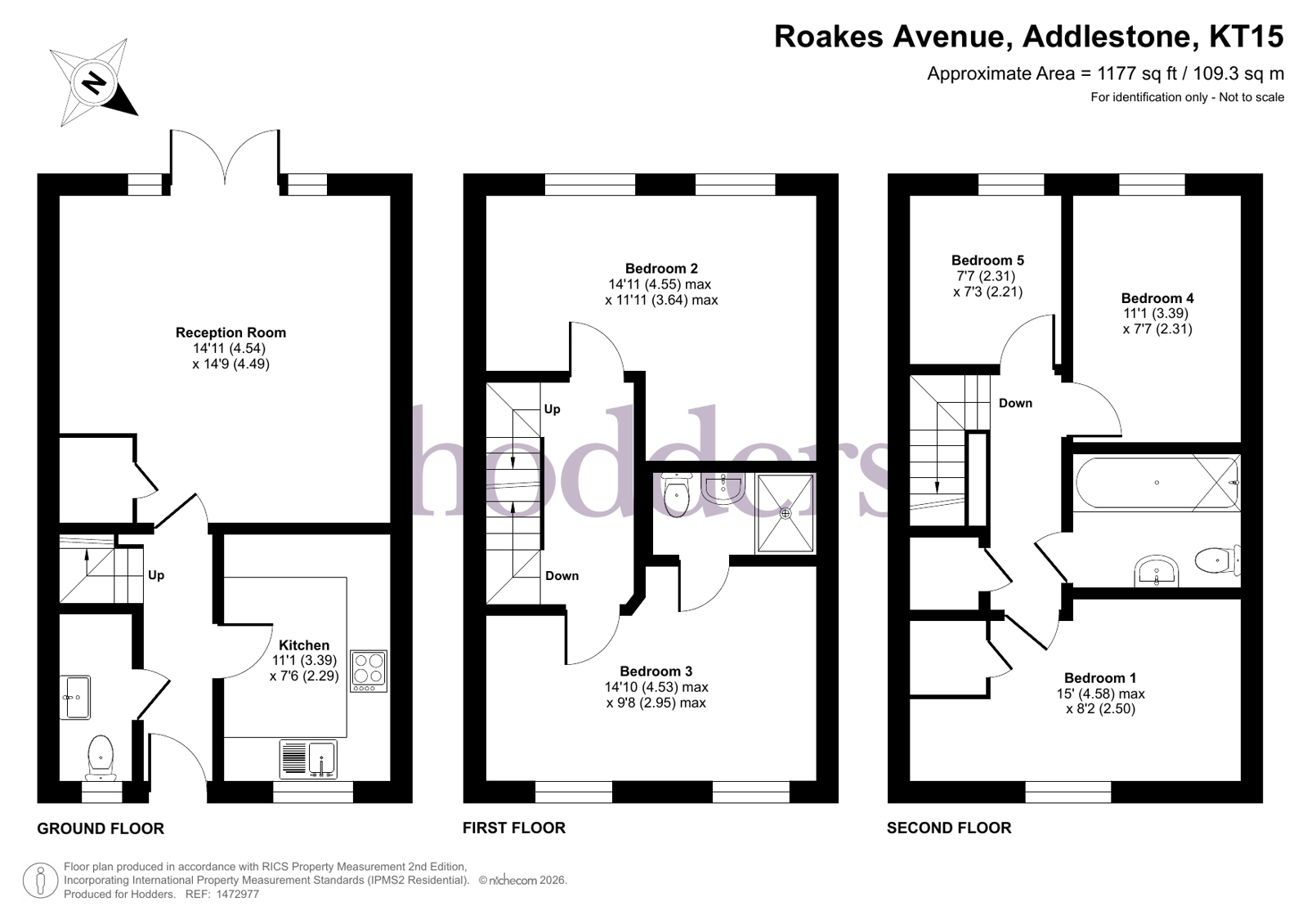 13, Abbots Croft, Addlestone floorplan