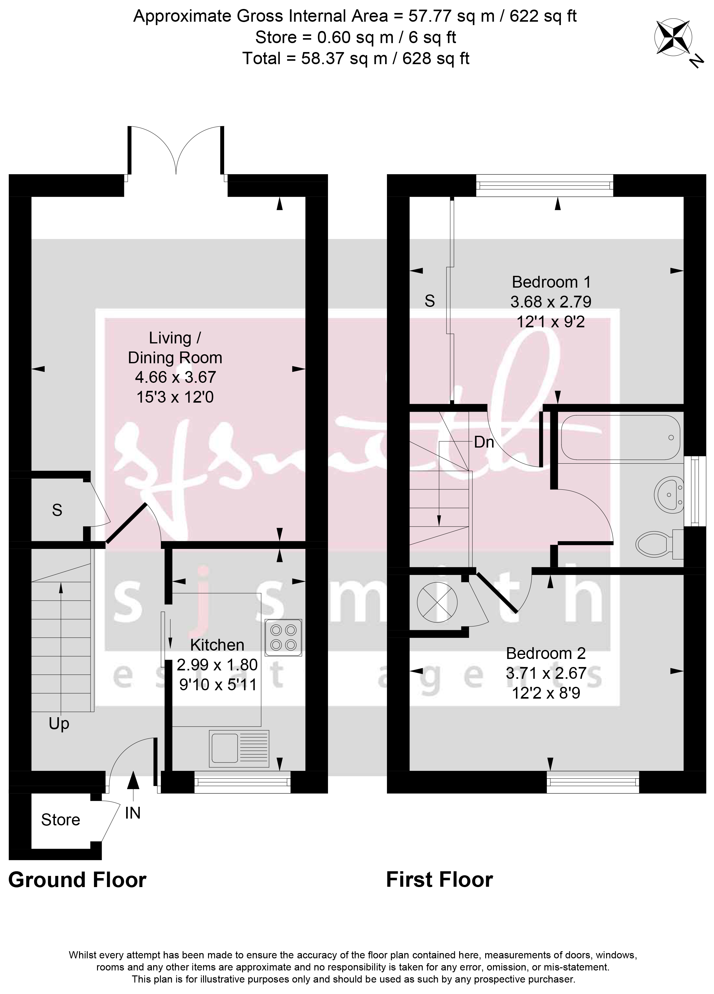 2, Willowmead, Staines-upon-Thames floorplan
