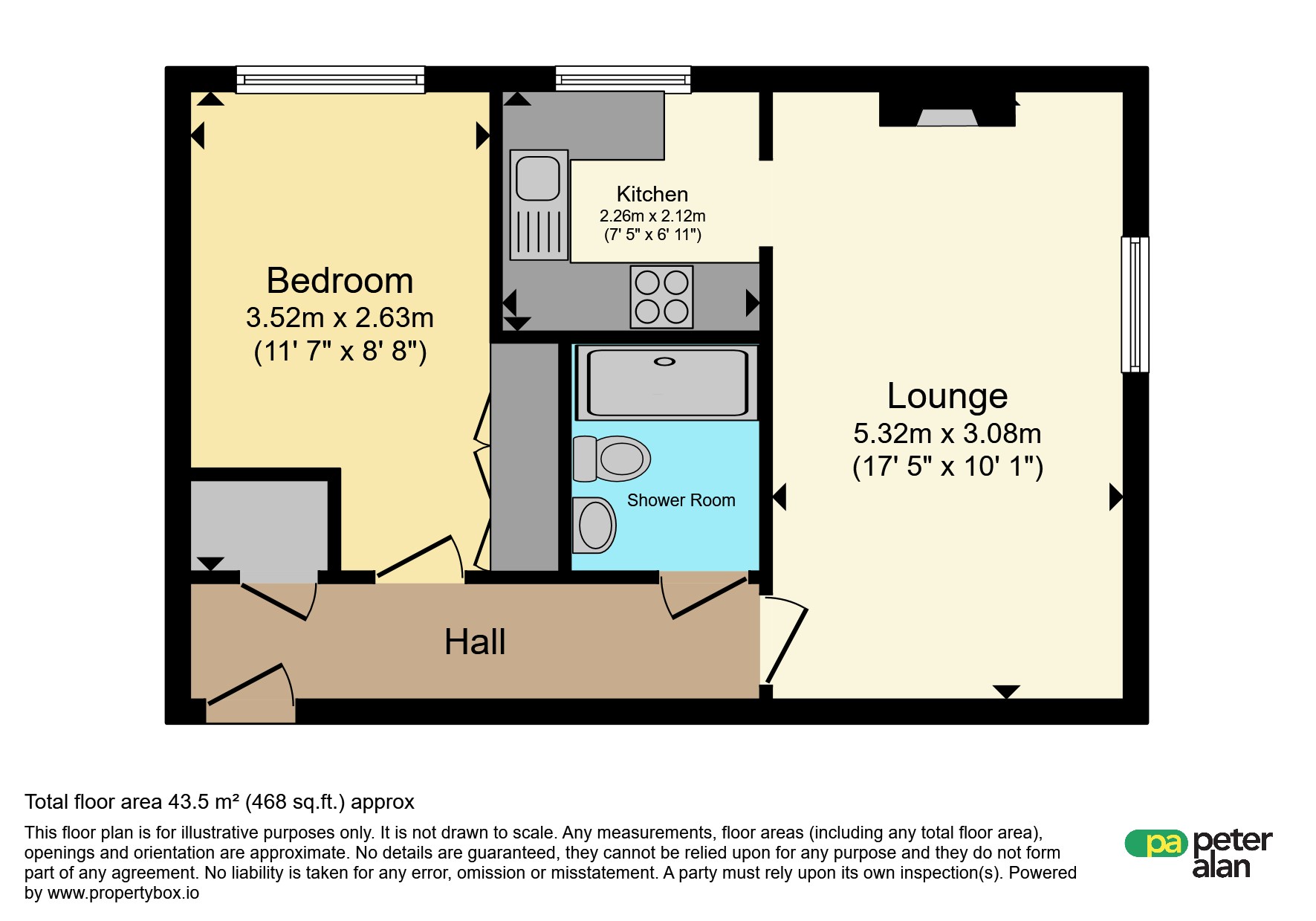 Flat 61, Homegower House, St. Helens Road, Swansea floorplan