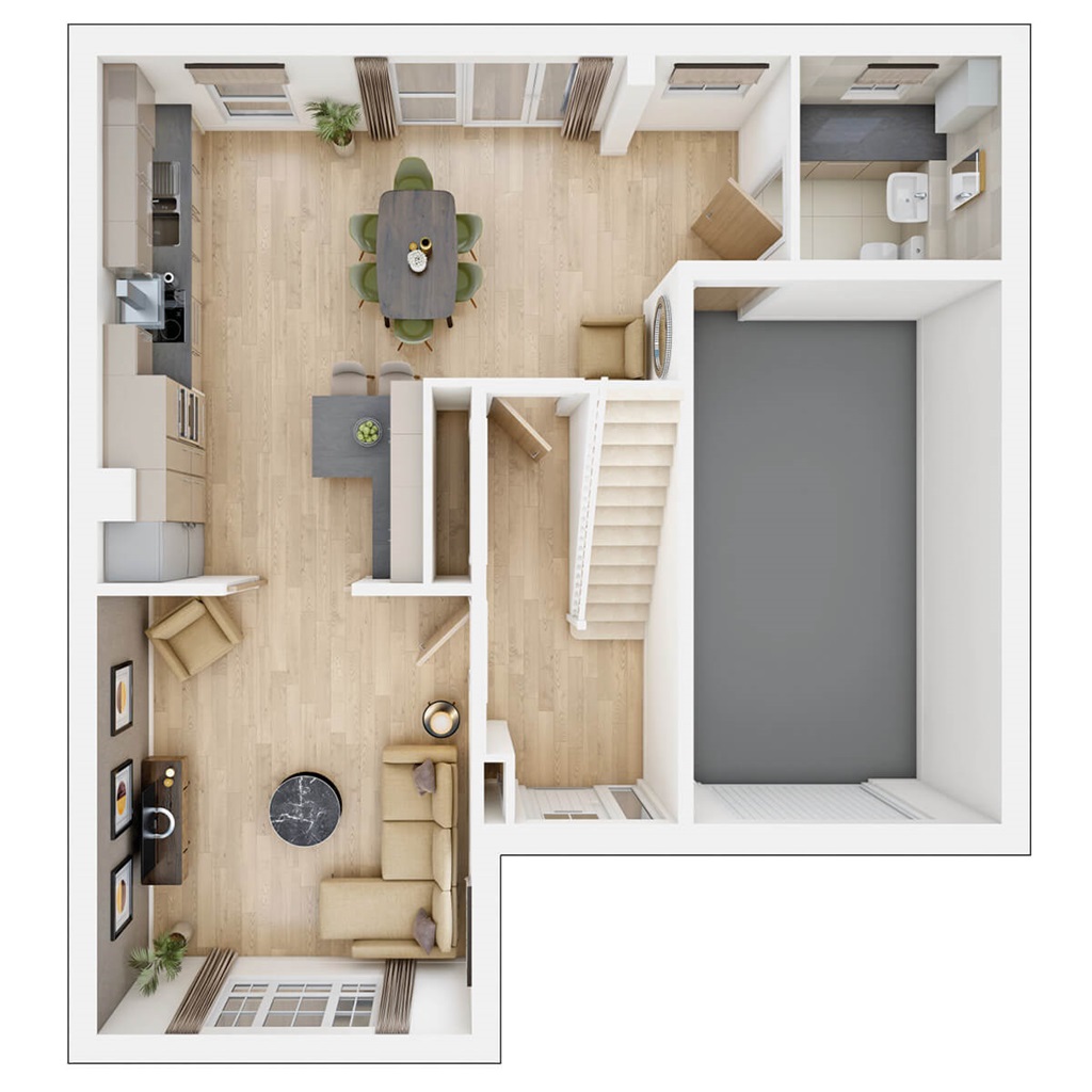 The Kitham - Plot 844, Whittle Gardens, Hanbury Road, Innsworth, Gloucester floorplan
