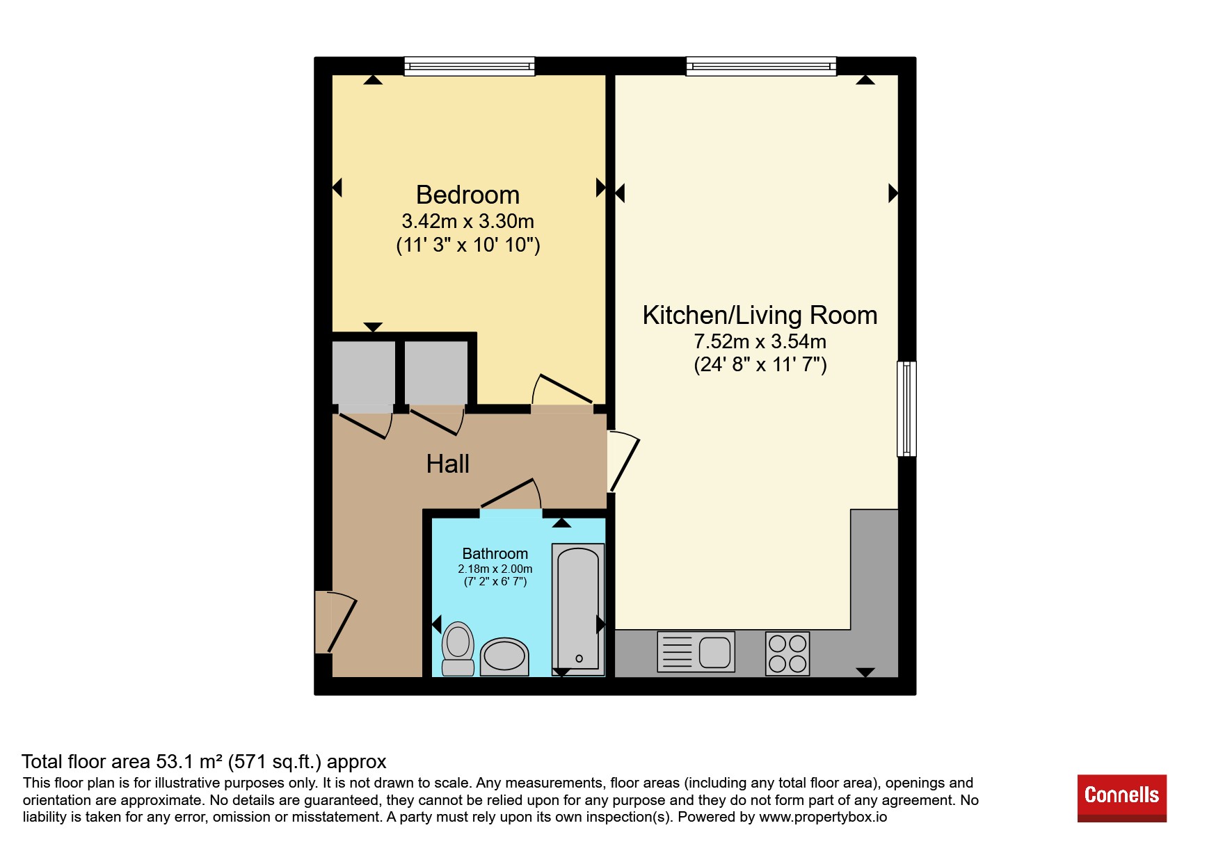 Apartment 10, Waterway House, 20, Belgrave Middleway, Birmingham floorplan