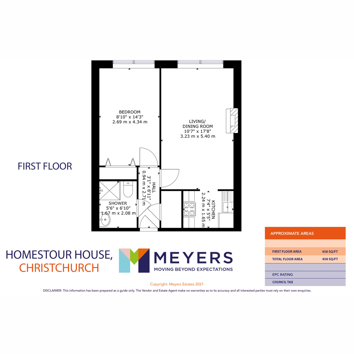 Flat 24 Homestour House, 46-48, Barrack Road, Christchurch floorplan