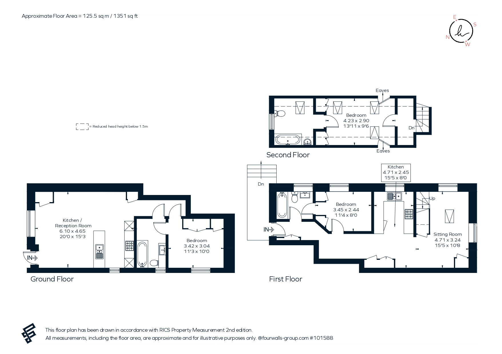 Sterling House, Flats 1 & 2, London Street, Chertsey floorplan