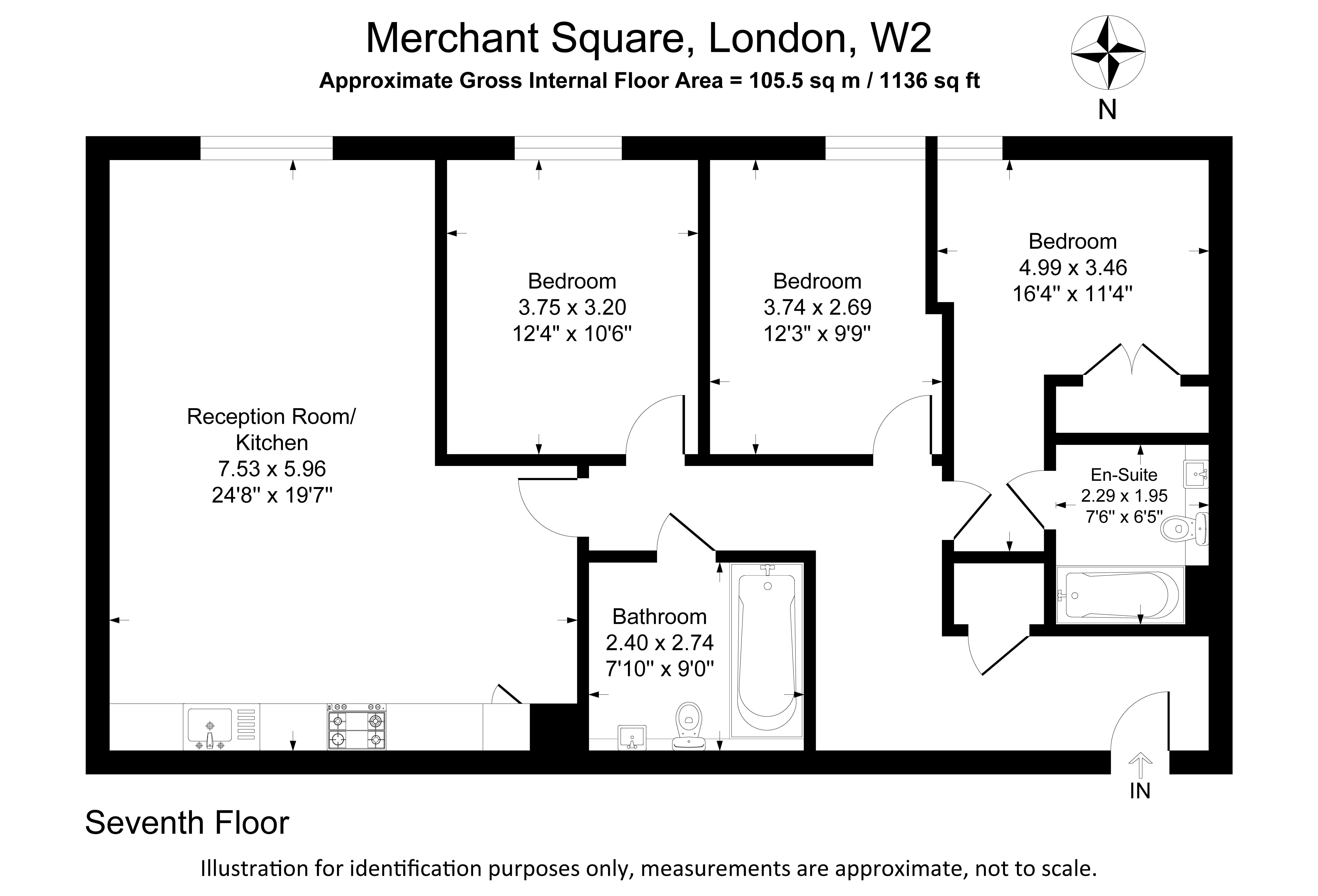 Merchant Square, 702,4, Merchant Square, London floorplan