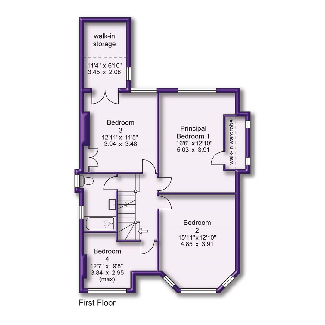 4, Park Road, Altrincham floorplan
