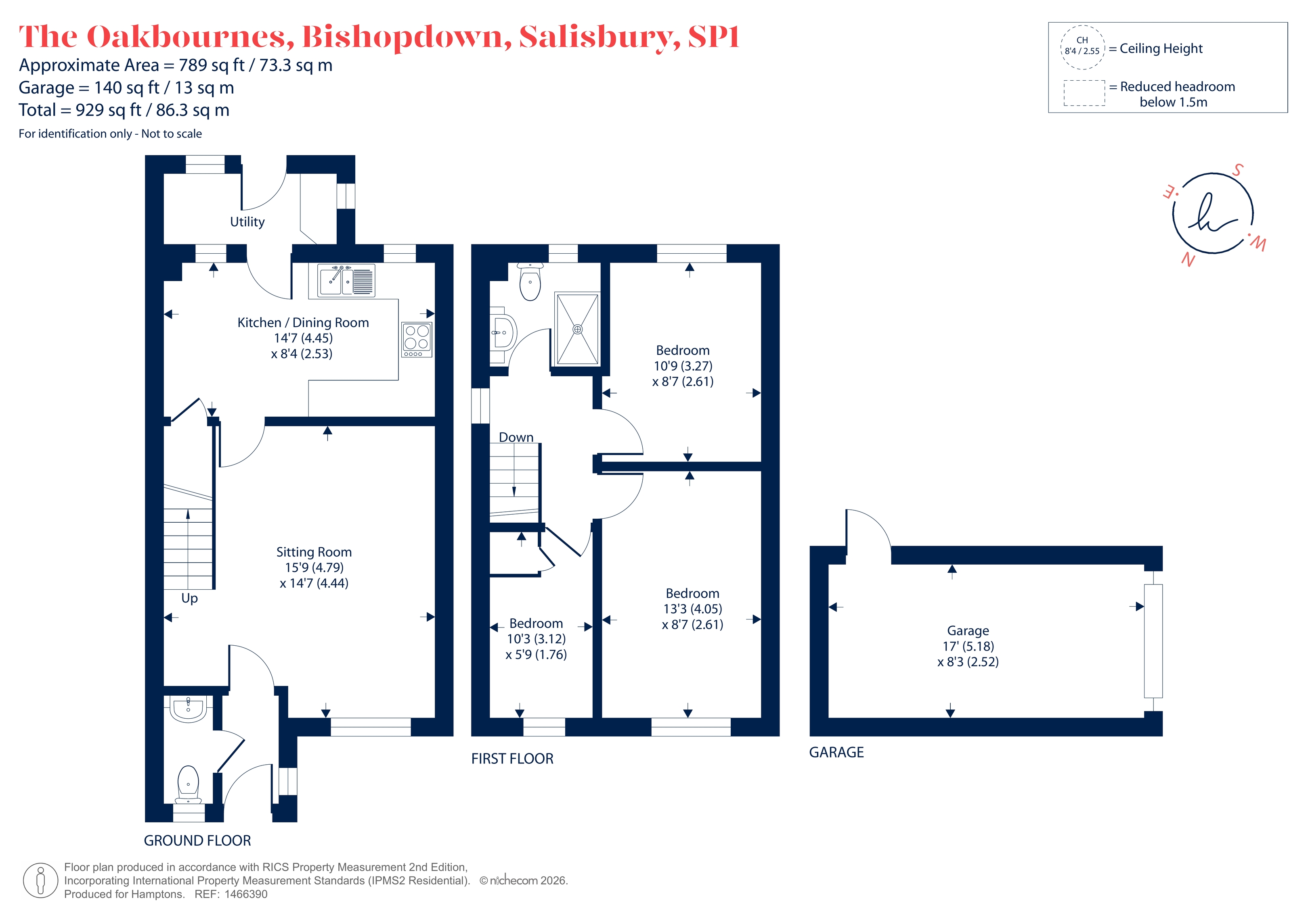 9, The Oakbournes, Salisbury floorplan