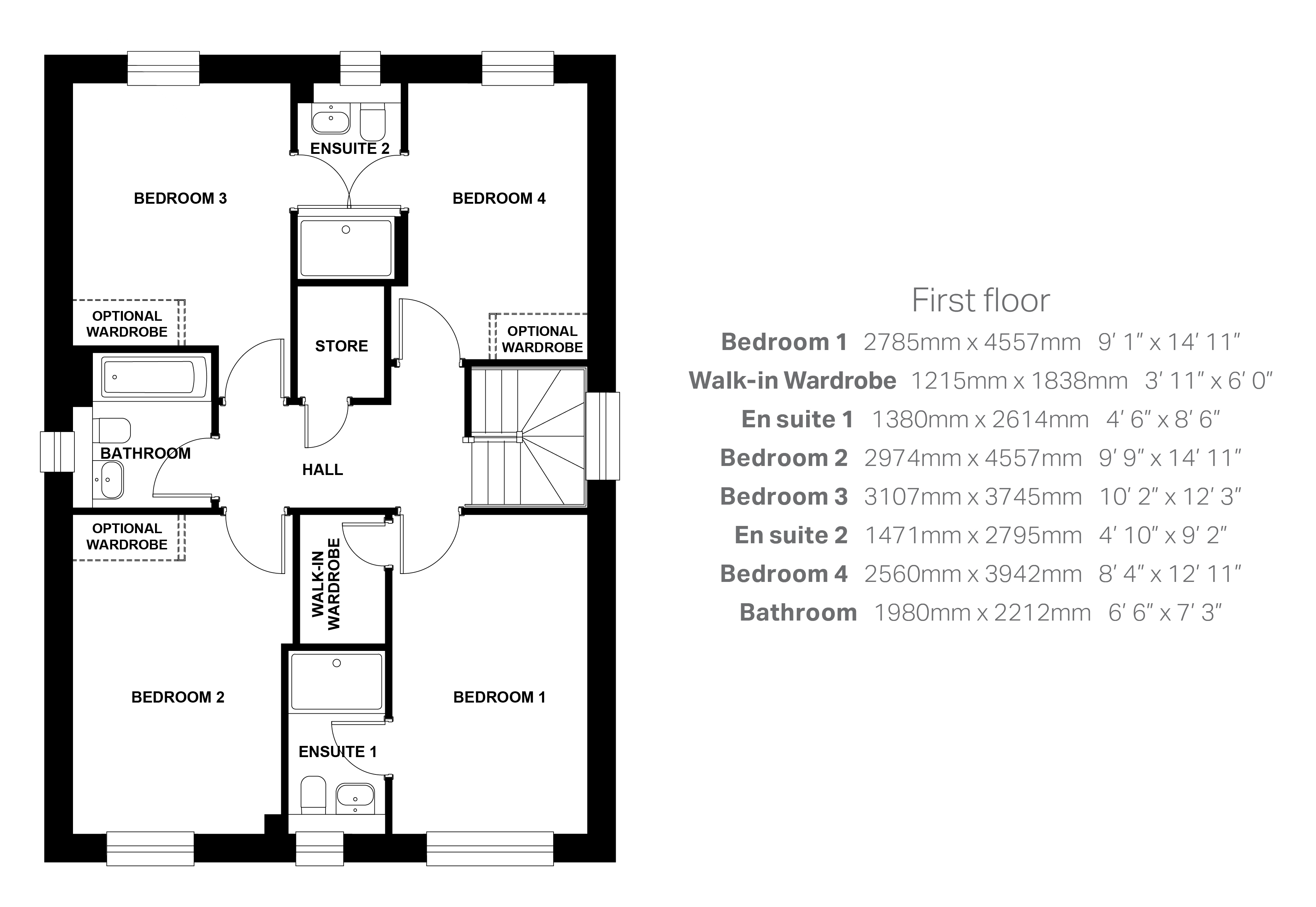Plot 22, The Huntly, Duntarvie Castle Road, Winchburgh floorplan