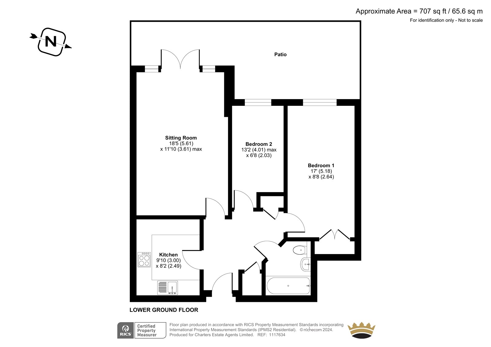 Flat 6, Farnham Cloisters, 41, Shortheath Road, Surrey floorplan