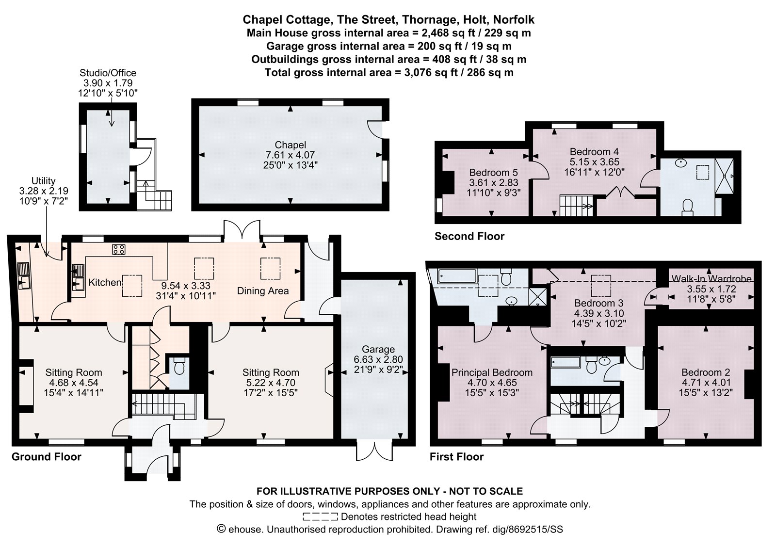 Chapel Cottage,, The Street, Holt floorplan