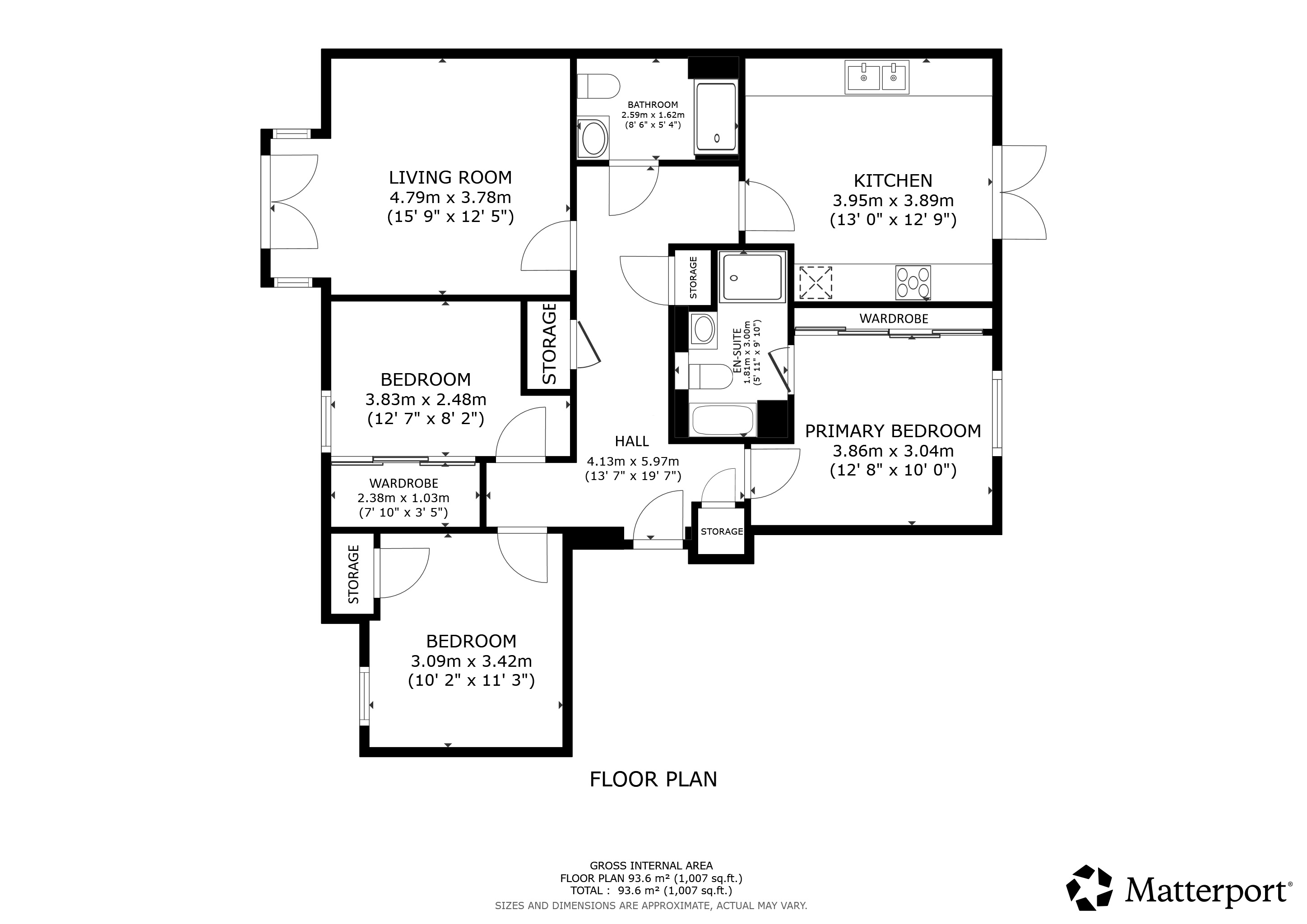 Hyndland Avenue, Flat 1/2, Partickhill floorplan
