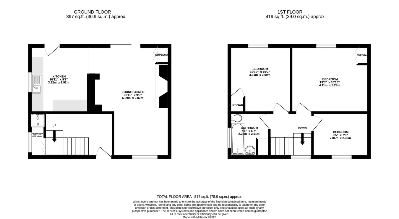45, Ffynnon Dewi, Brecon floorplan