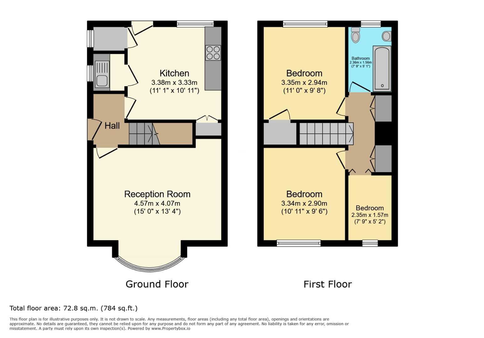 55, Clifton Crescent, Sheffield floorplan