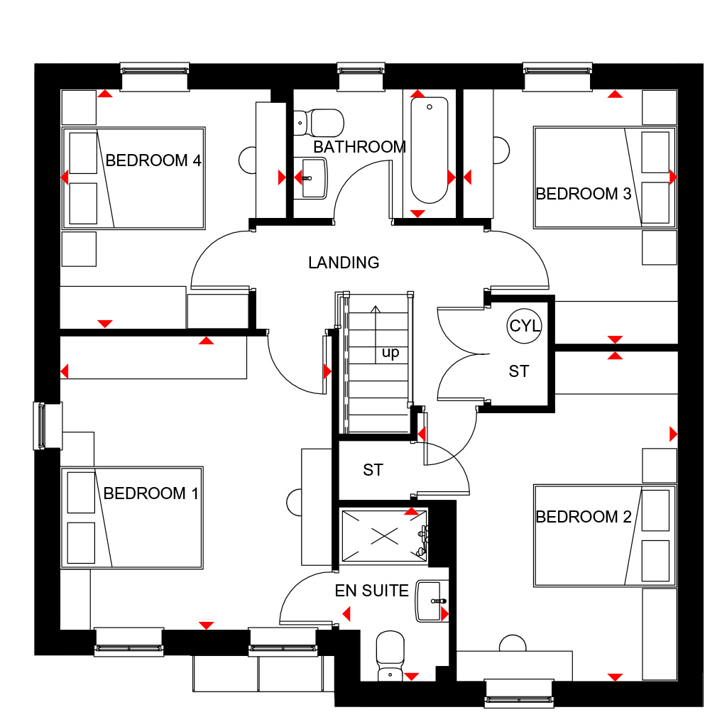 Elworthy Place Radleigh First Floor Plan