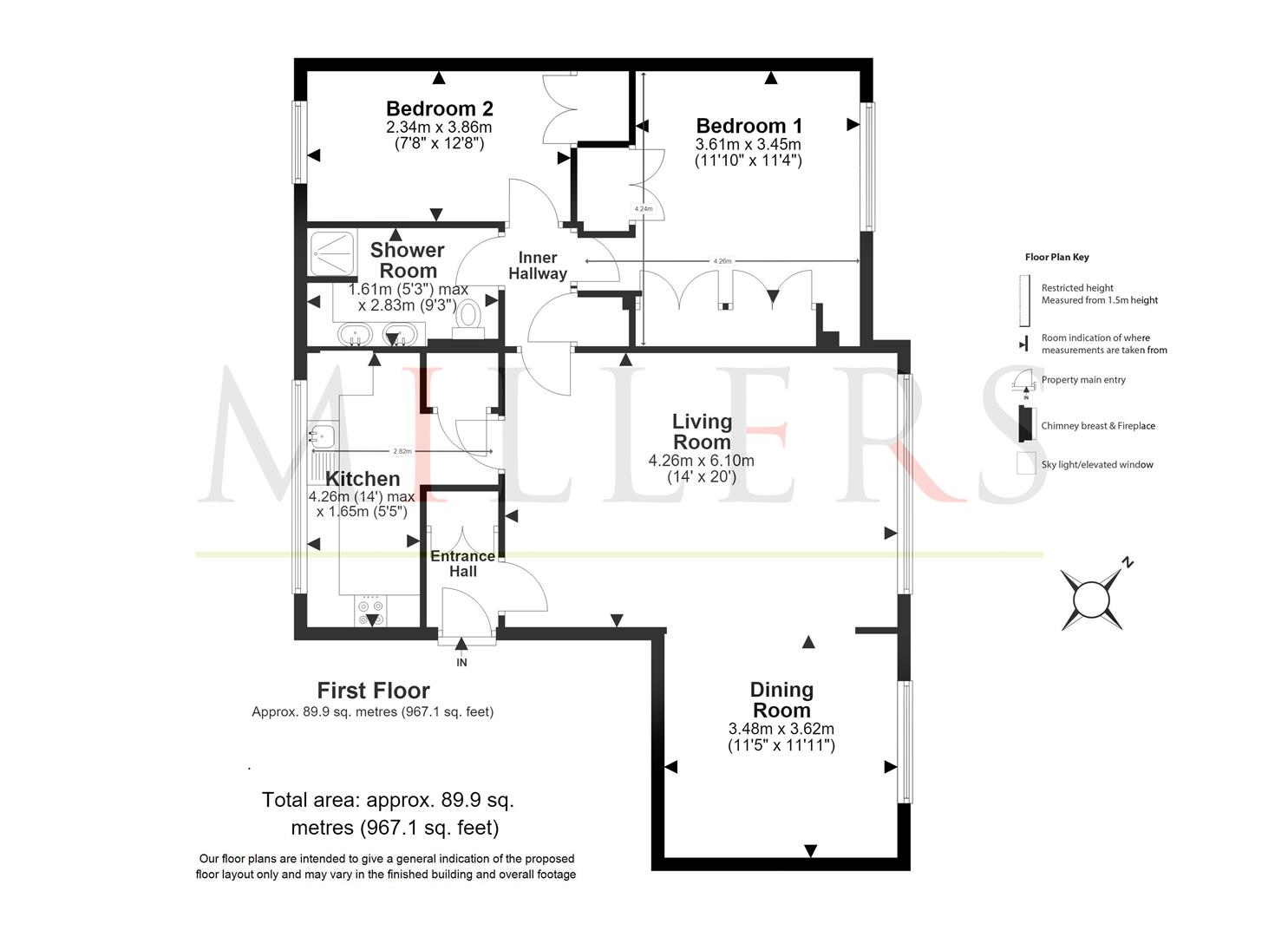 9 Fairlawns, Tidys Lane, Epping floorplan