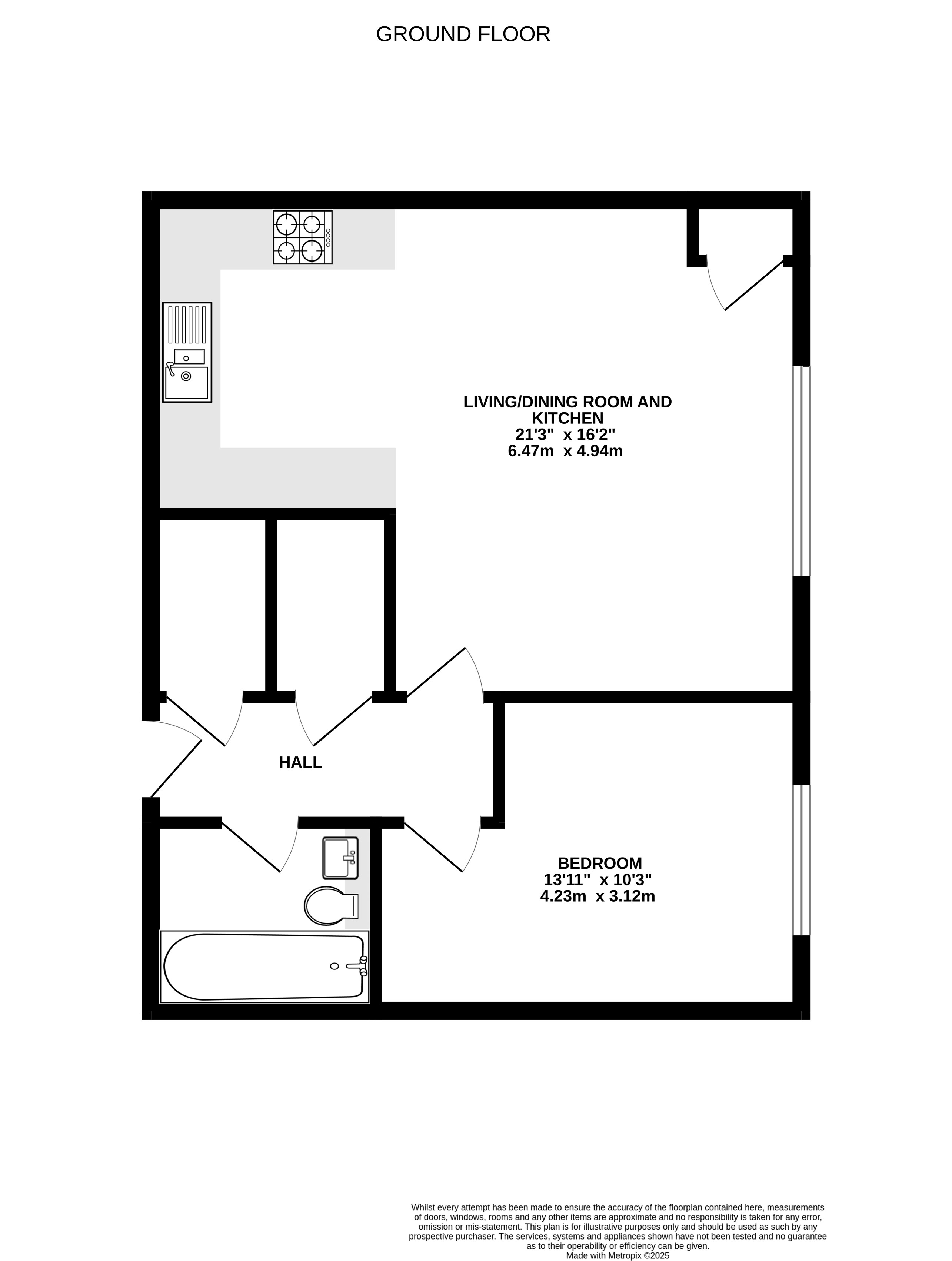 Flat 1, Flynn House, 20, Woodside Close, Surrey floorplan