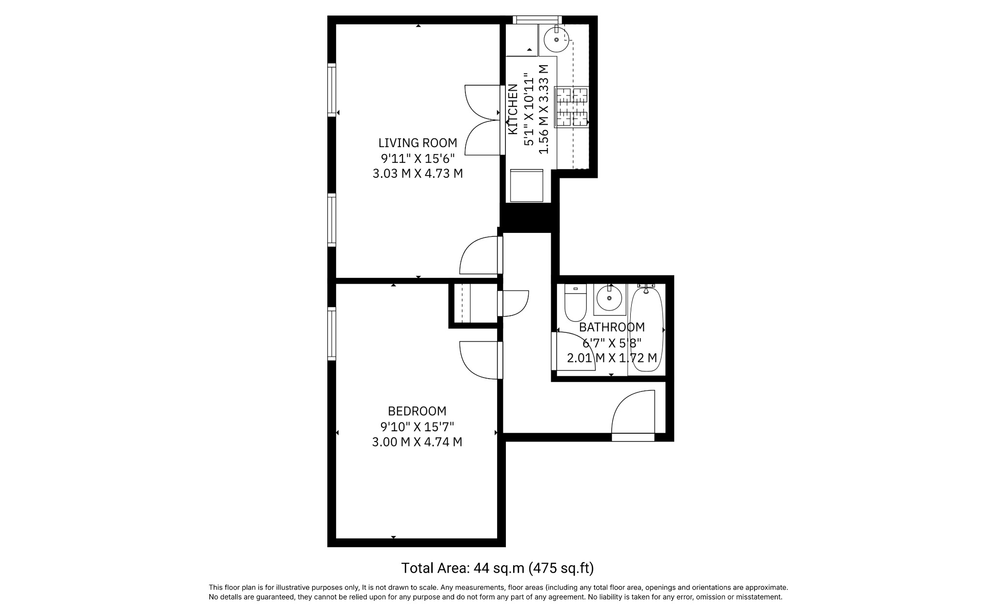 Flat 4, 9 Fourth Avenue, East Sussex floorplan