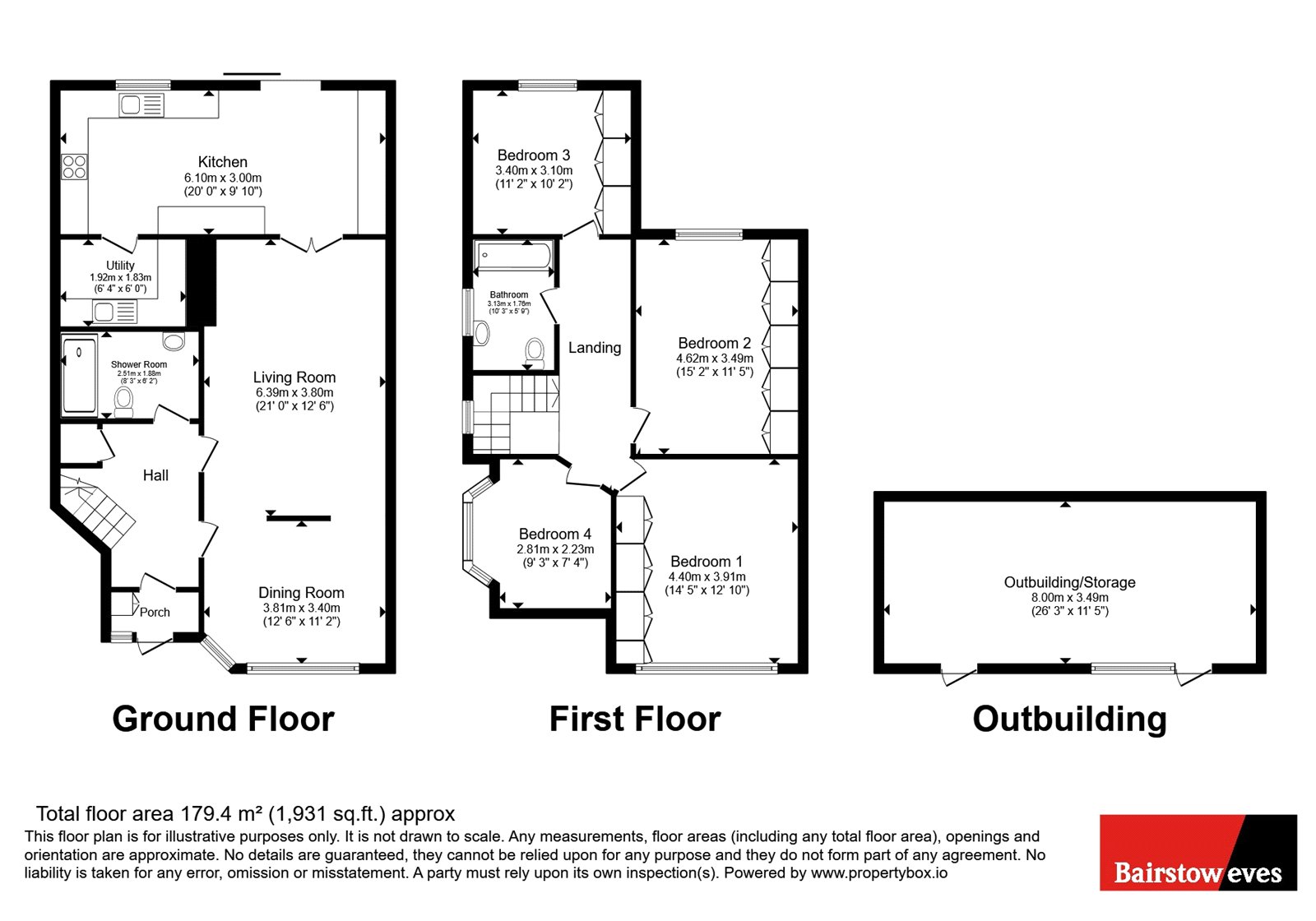 61, Bramley Road, London floorplan