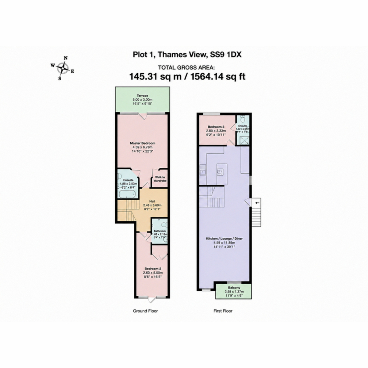 Flat 1, 19-21 Thames View, Grand Parade, Leigh-on-Sea floorplan