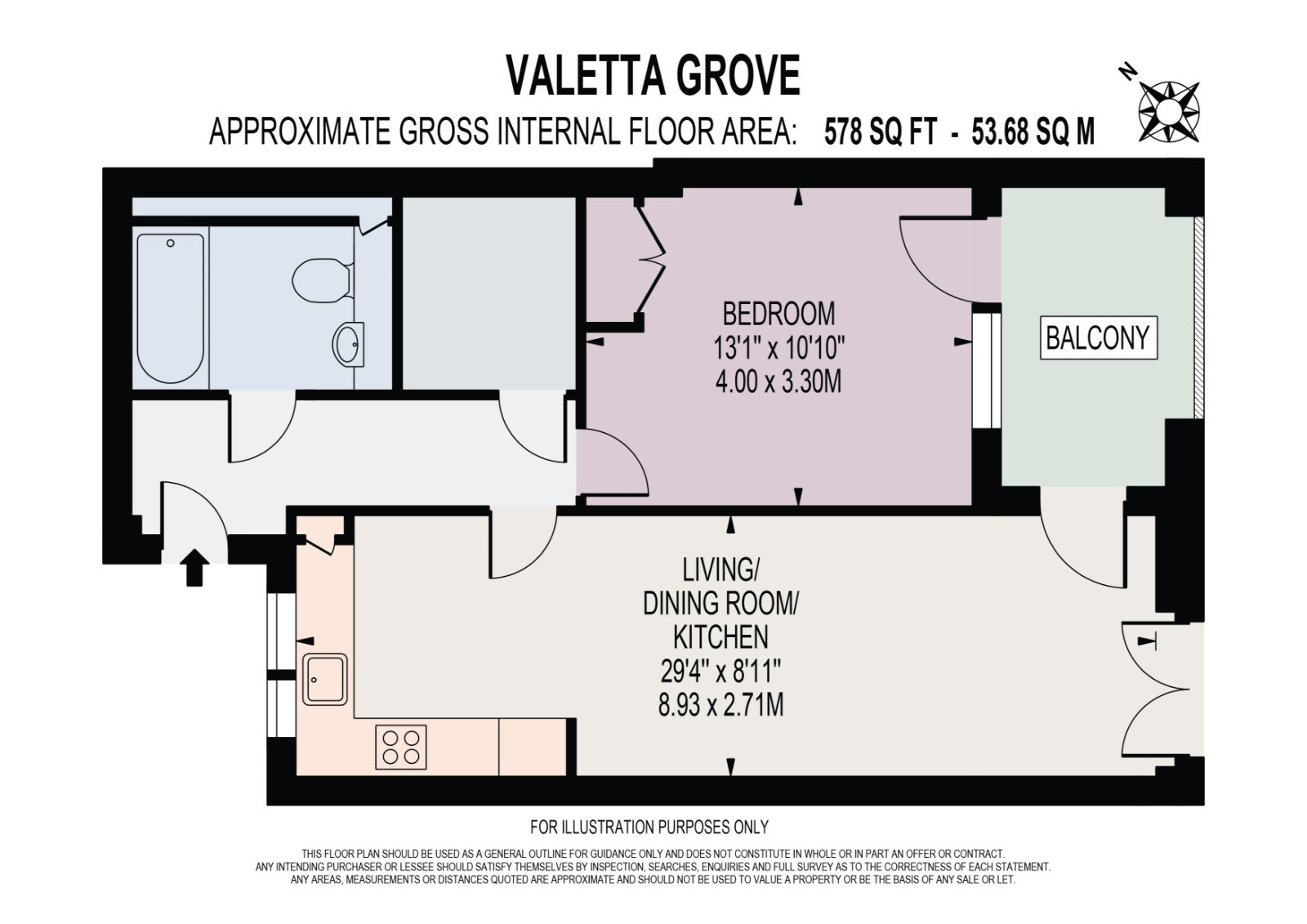 Flat 24, 200, Plaistow Road, London floorplan