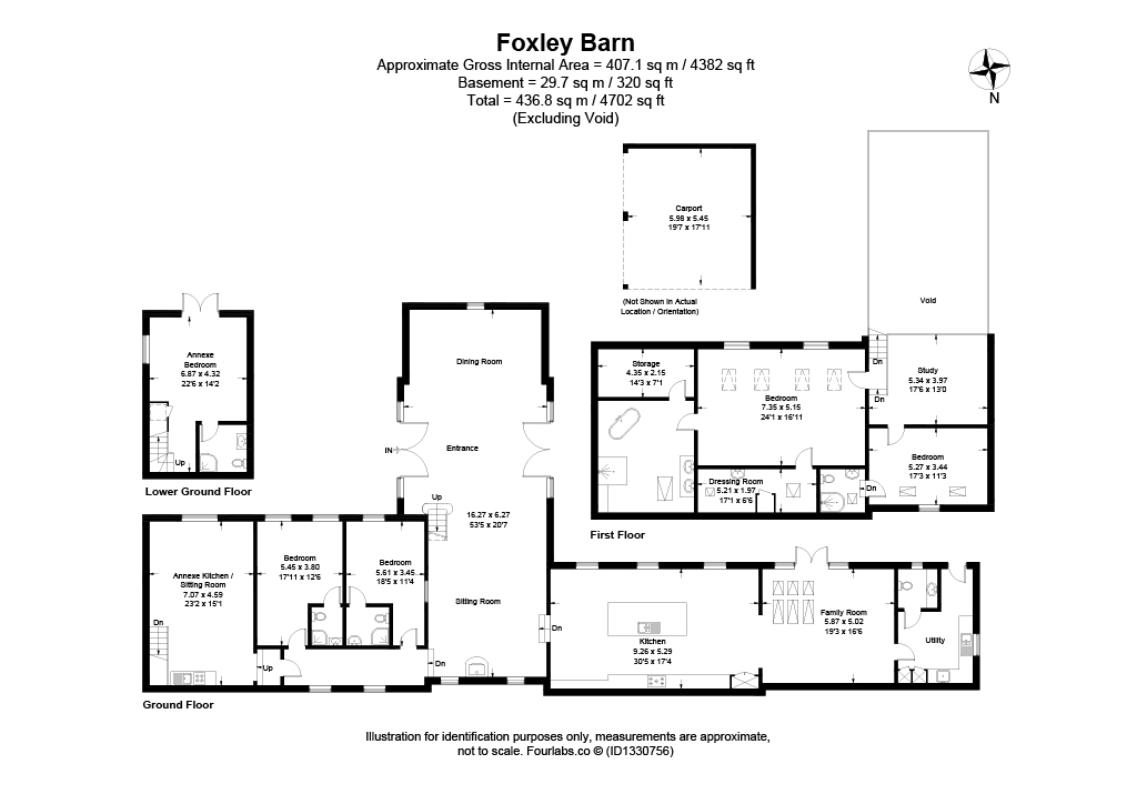 Foxley Barn,, Crowle, Worcestershire floorplan