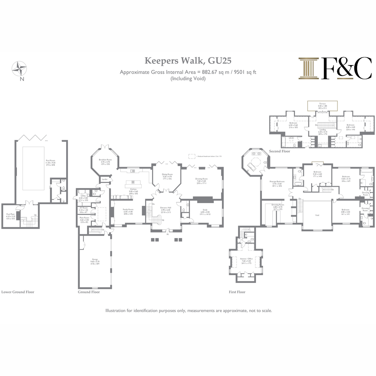 Flat Windsor Lodge, 6, Keepers Walk, Virginia Water floorplan