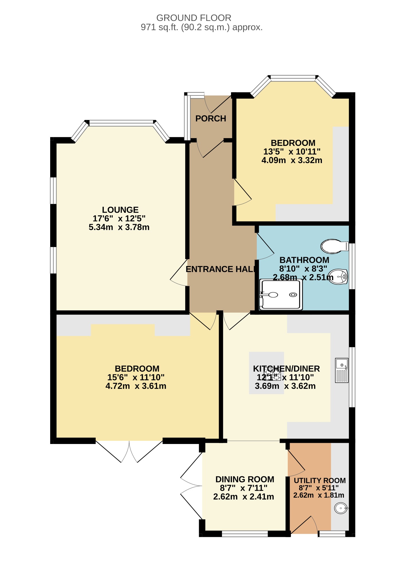 283, Castle Lane West, Bournemouth floorplan