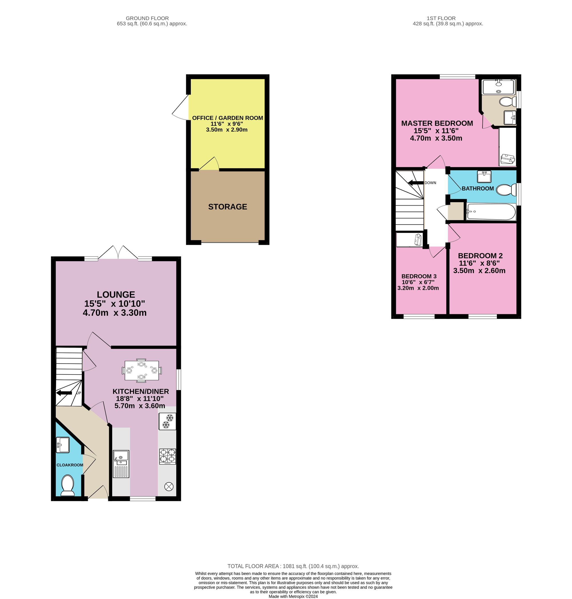 18 Feltham Close, Wells floorplan