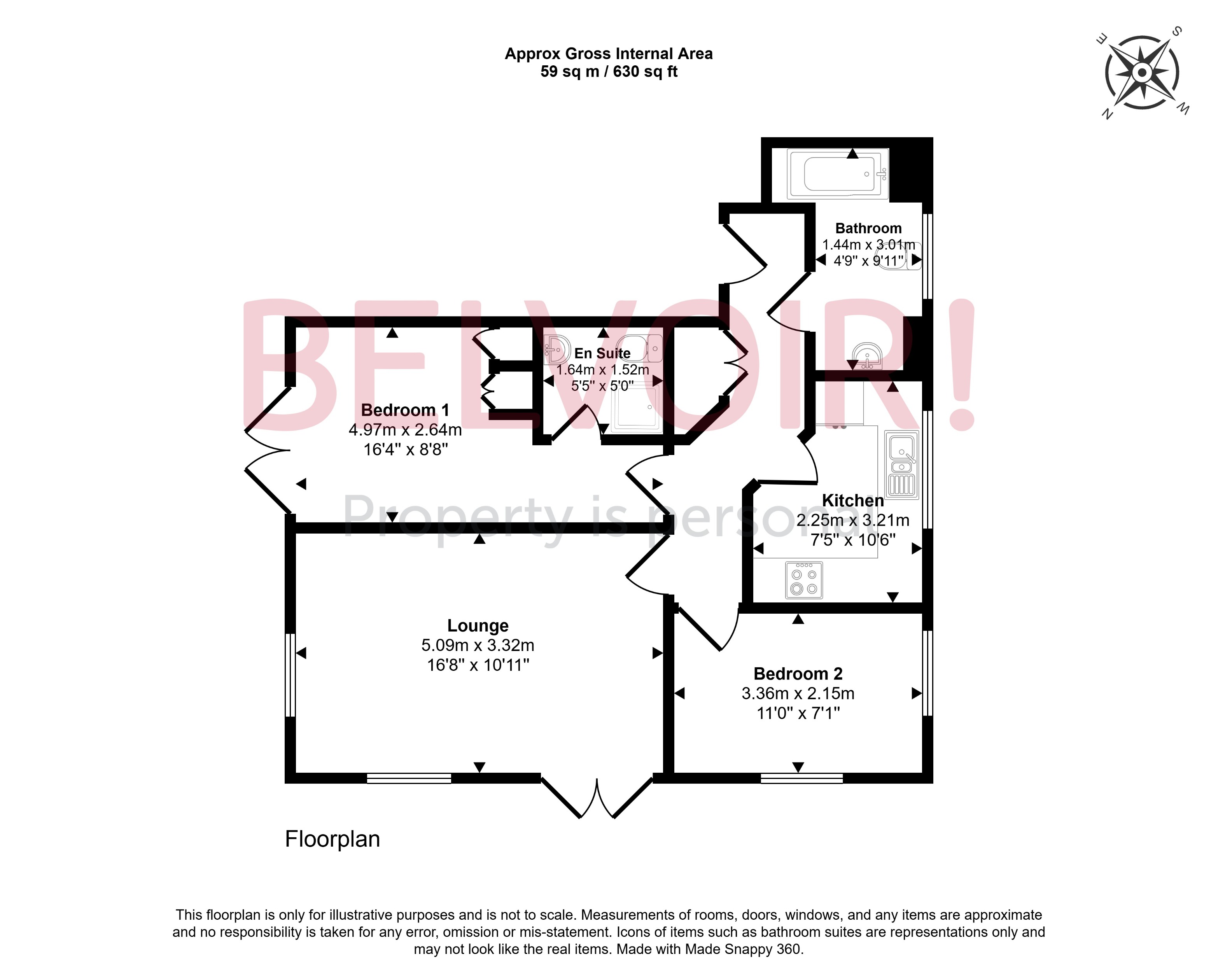 4, Duchess House, 57 Brookbank Close, Cheltenham floorplan