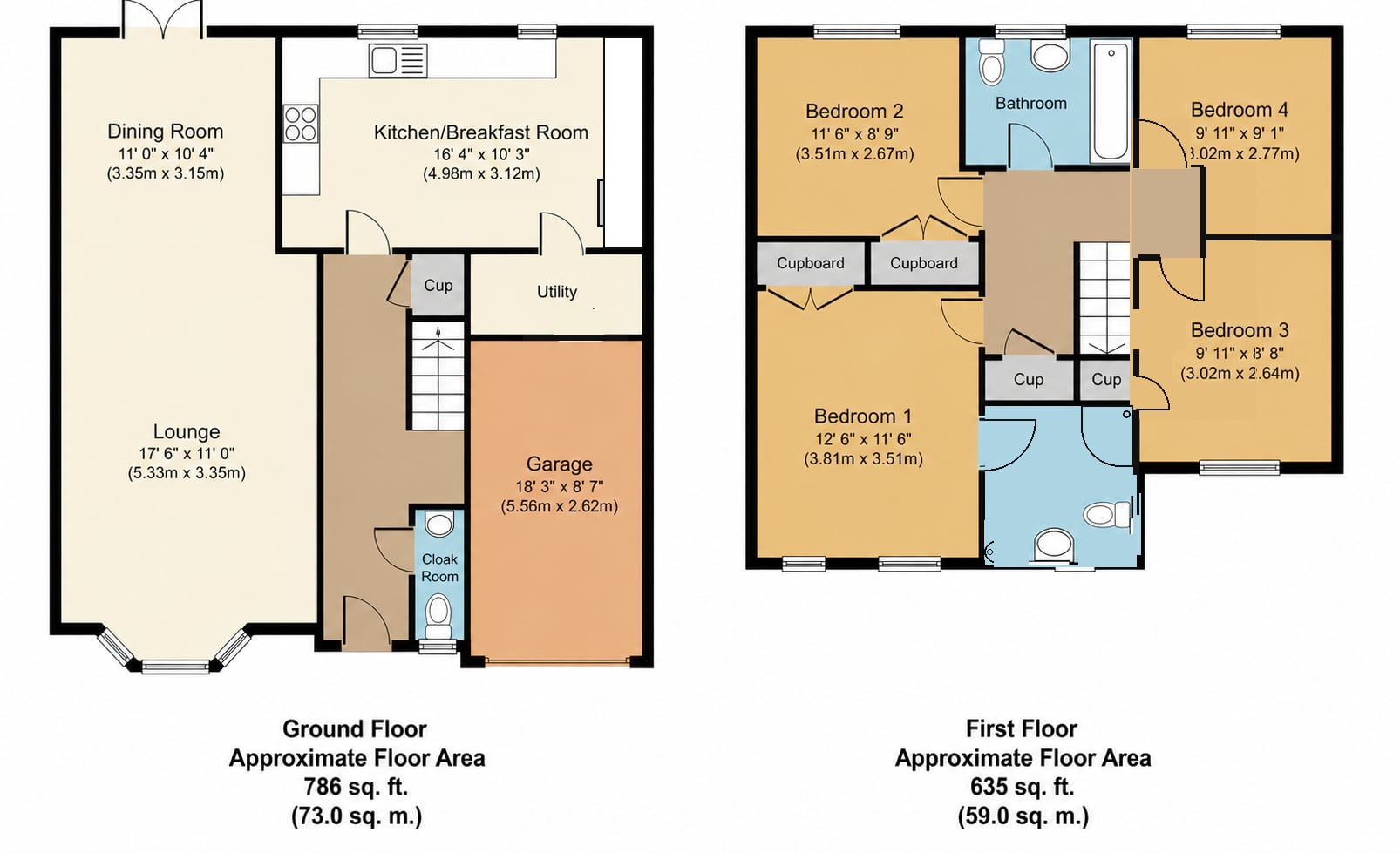 12 Startforth Close, Great Lumley, Chester le street floorplan