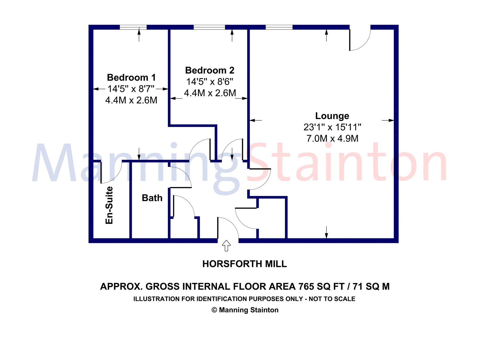 2 Bedrooms Flat to rent in Horsforth Mill, Low Lane, Leeds, West Yorkshire LS18