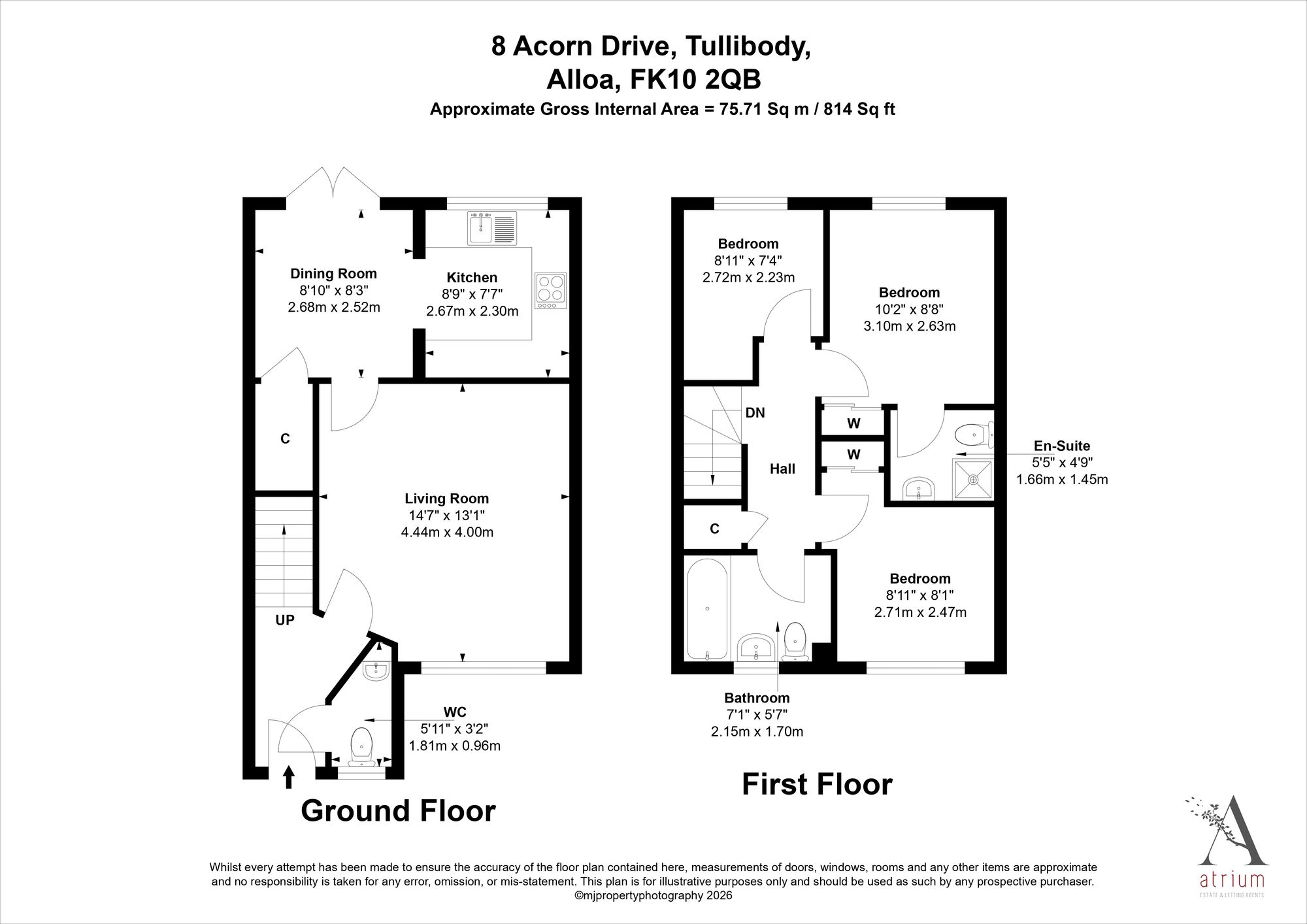 8 Acorn Drive, Alloa floorplan