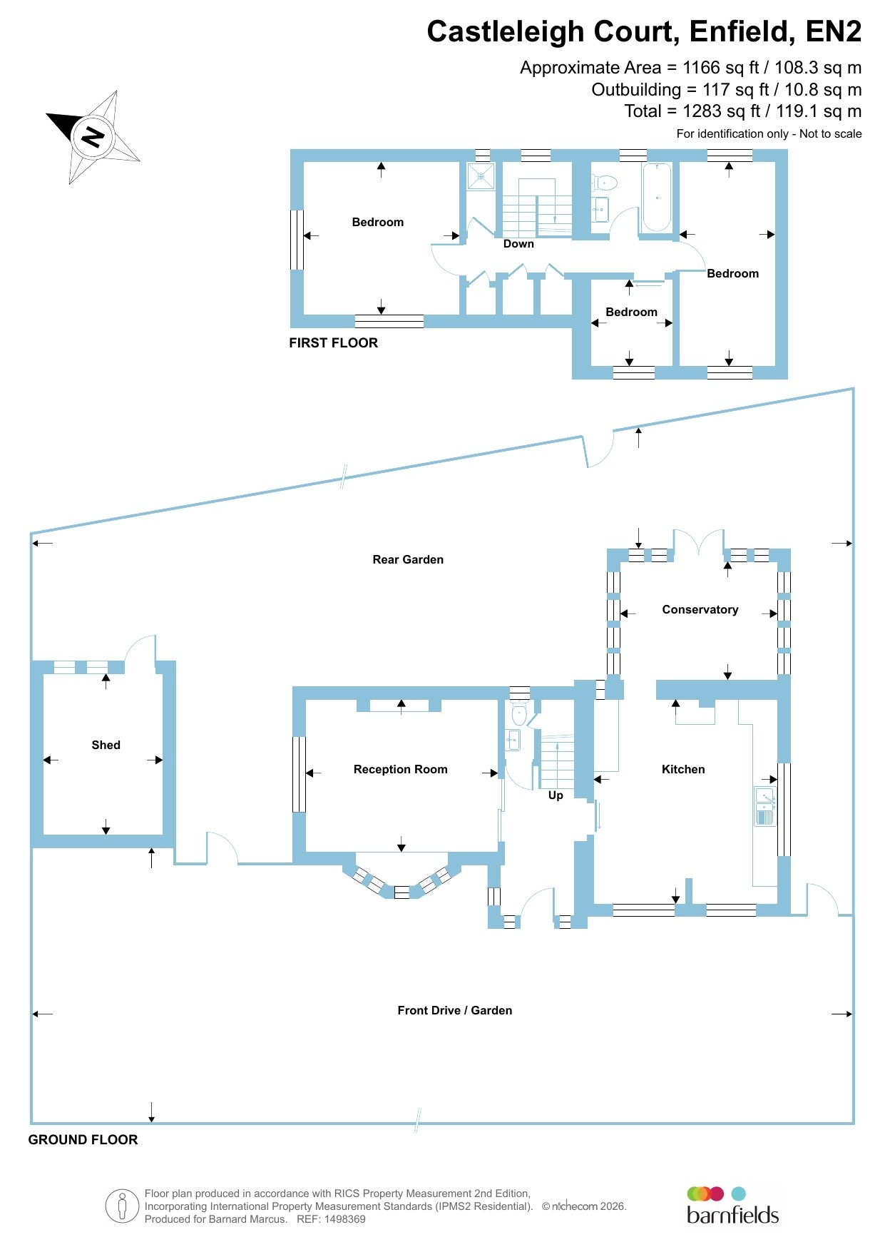 2, Castleleigh Court, Enfield floorplan