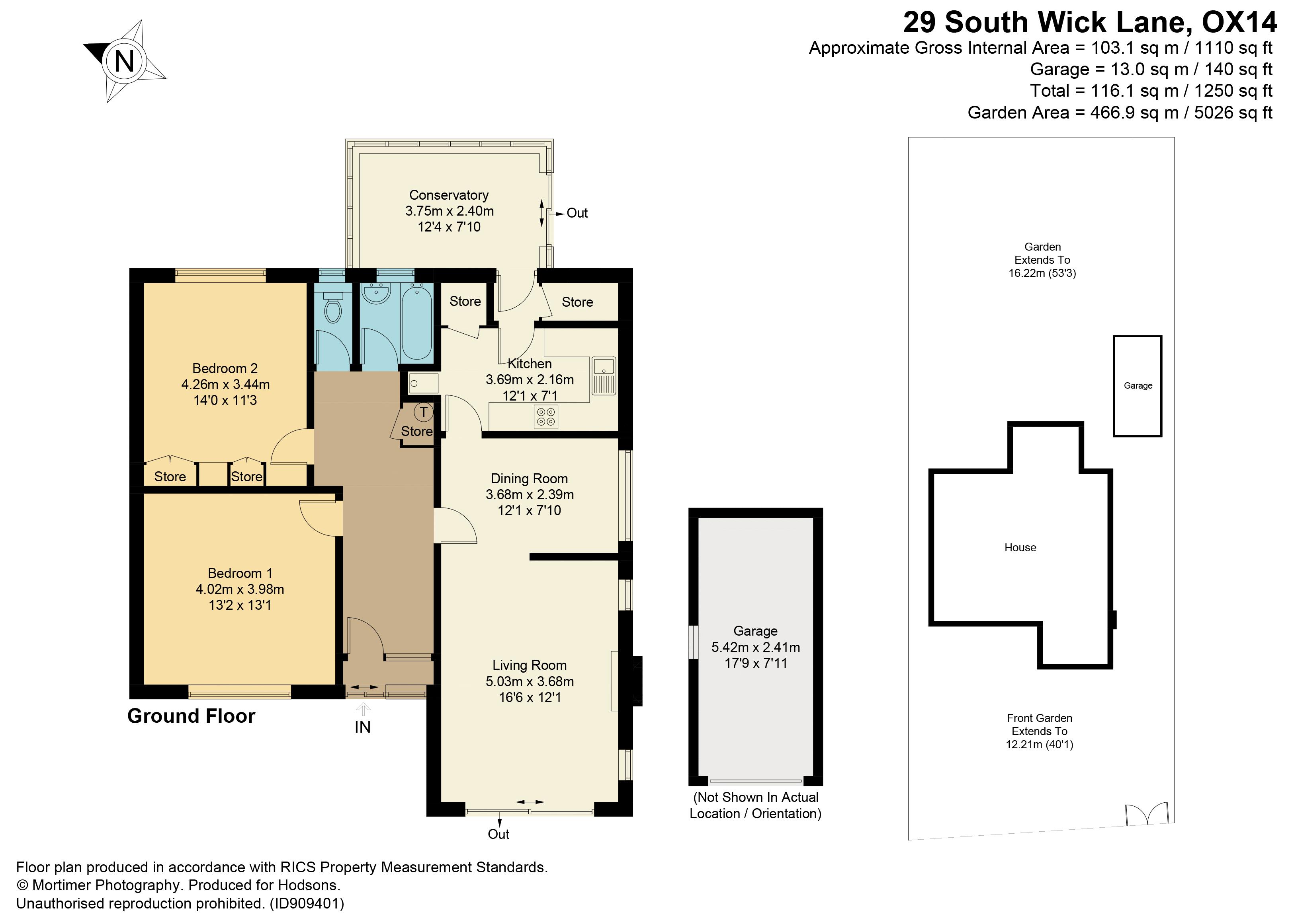 Sutton Wick Lane, Drayton, Abingdon OX14, 2 bedroom detached bungalow