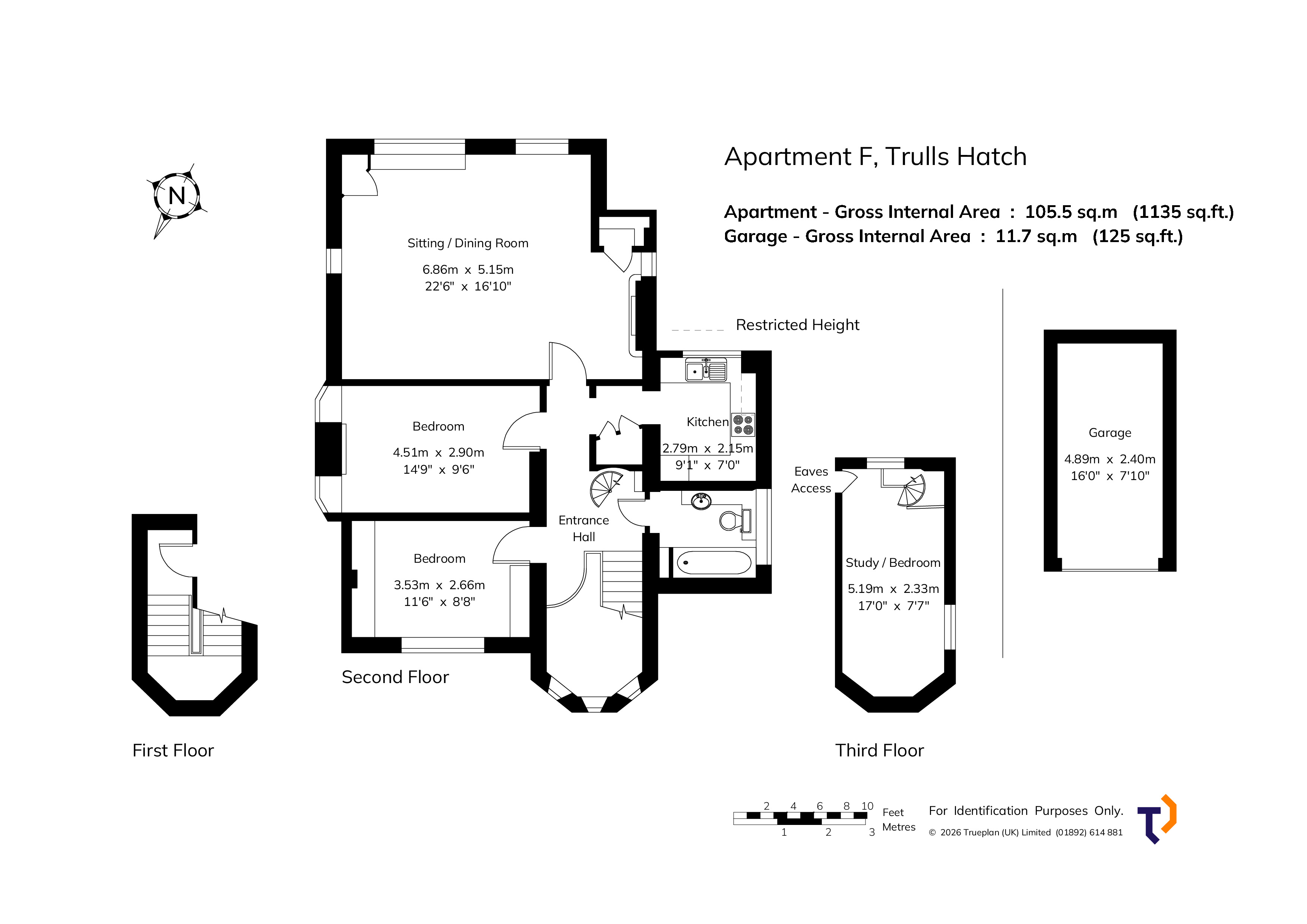 Apartment F,, Trulls Hatch, Rotherfield floorplan