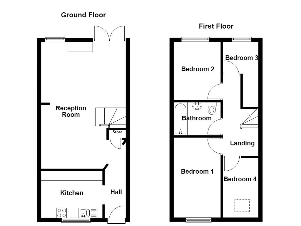 95, Stanhill Road, Accrington floorplan
