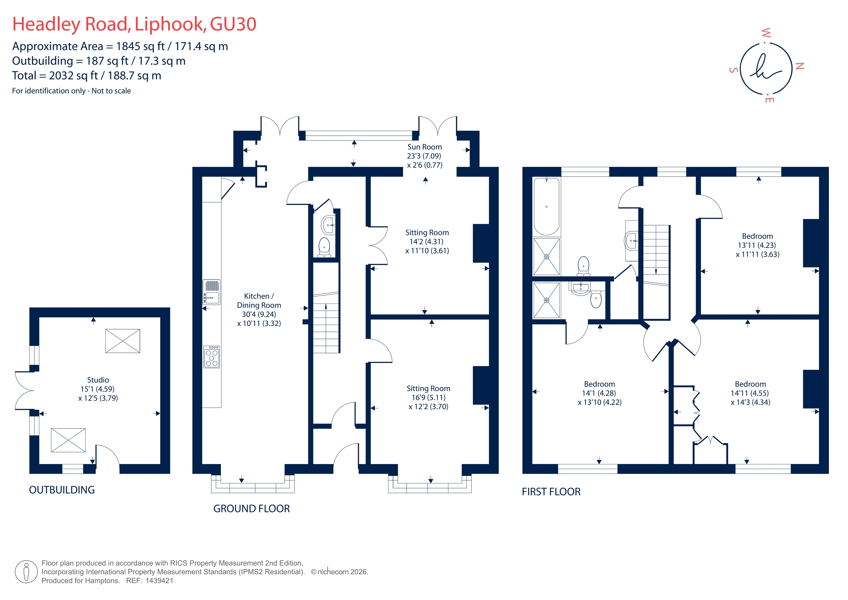 45, Headley Road, Liphook floorplan