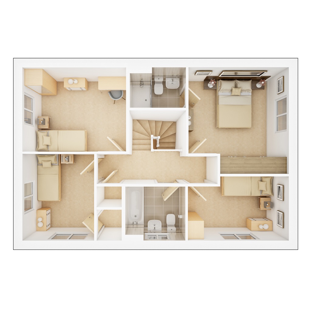 The Trusdale - Plot 115, Cherrywood Gardens, Holbrook Lane, Coventry floorplan