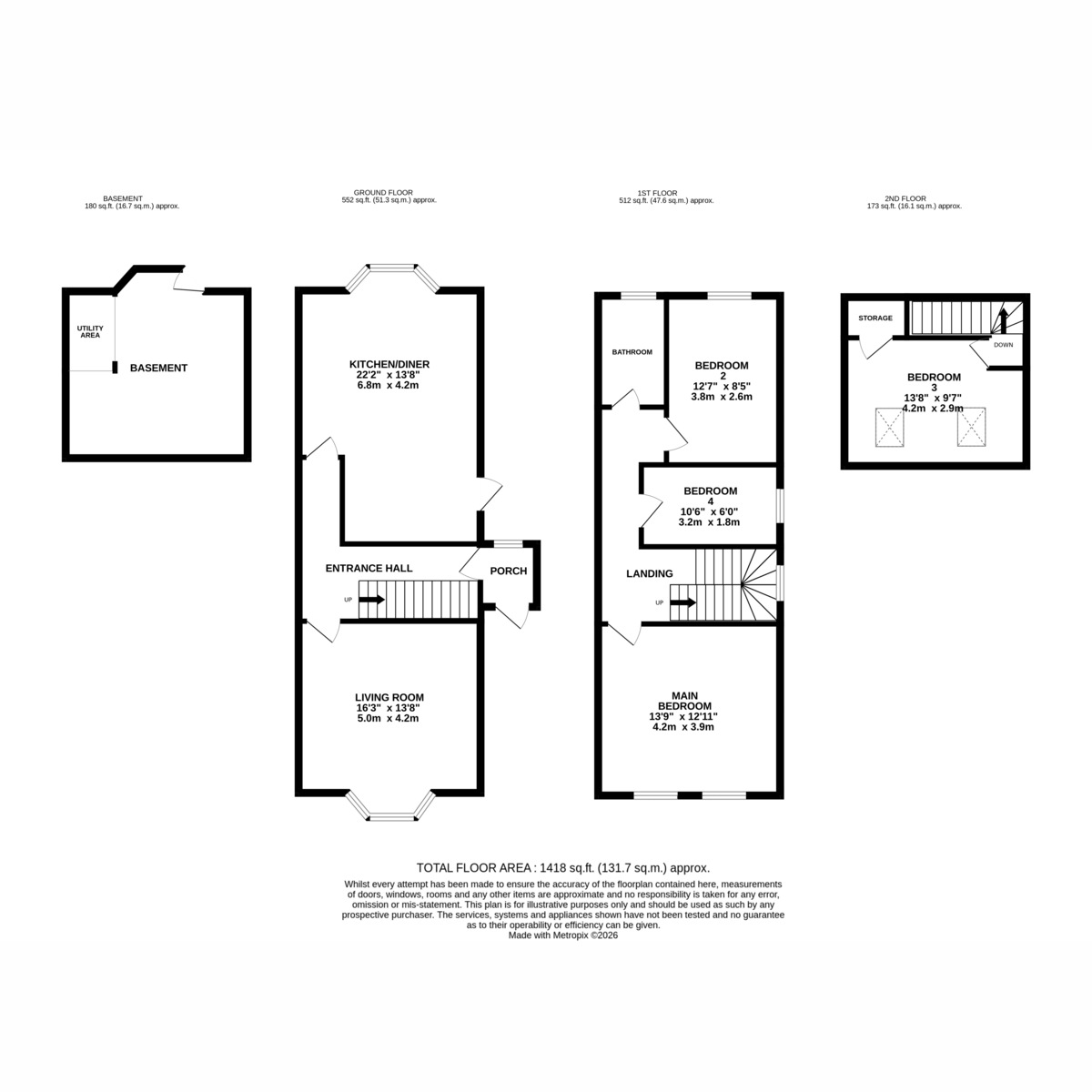 65a, Elphinstone Road, Hastings floorplan