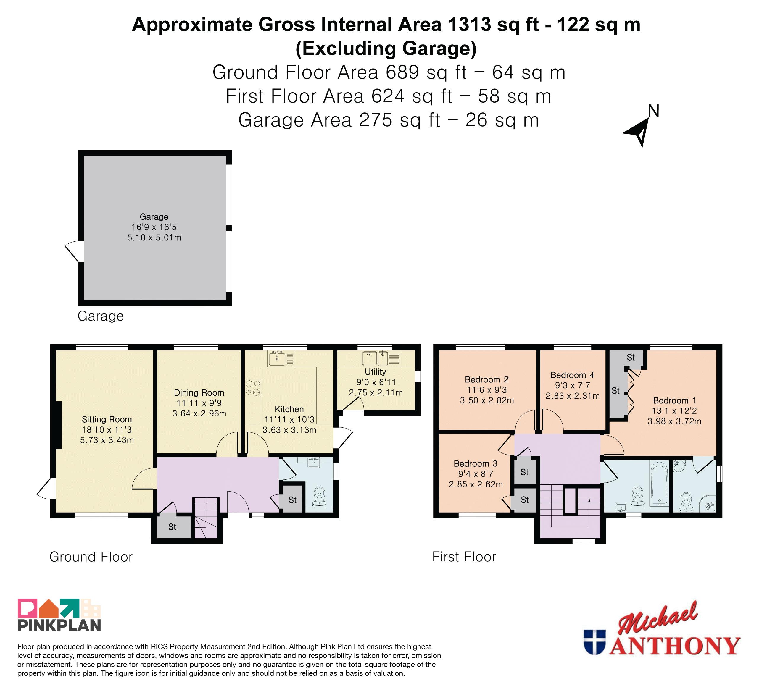 3, Fountaine Close, Milton Keynes floorplan