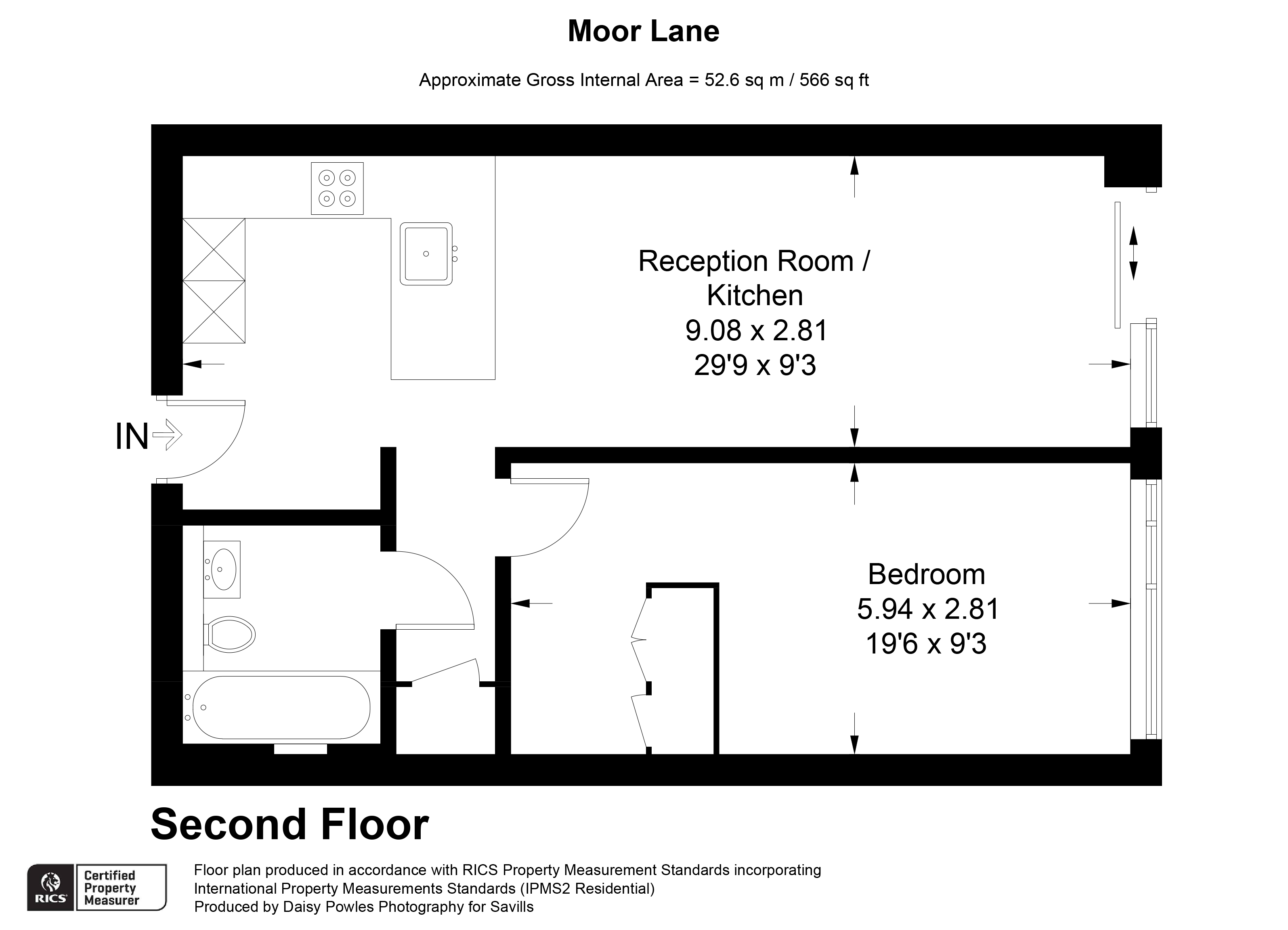 Flat 2005, 5, Moor Lane, London floorplan