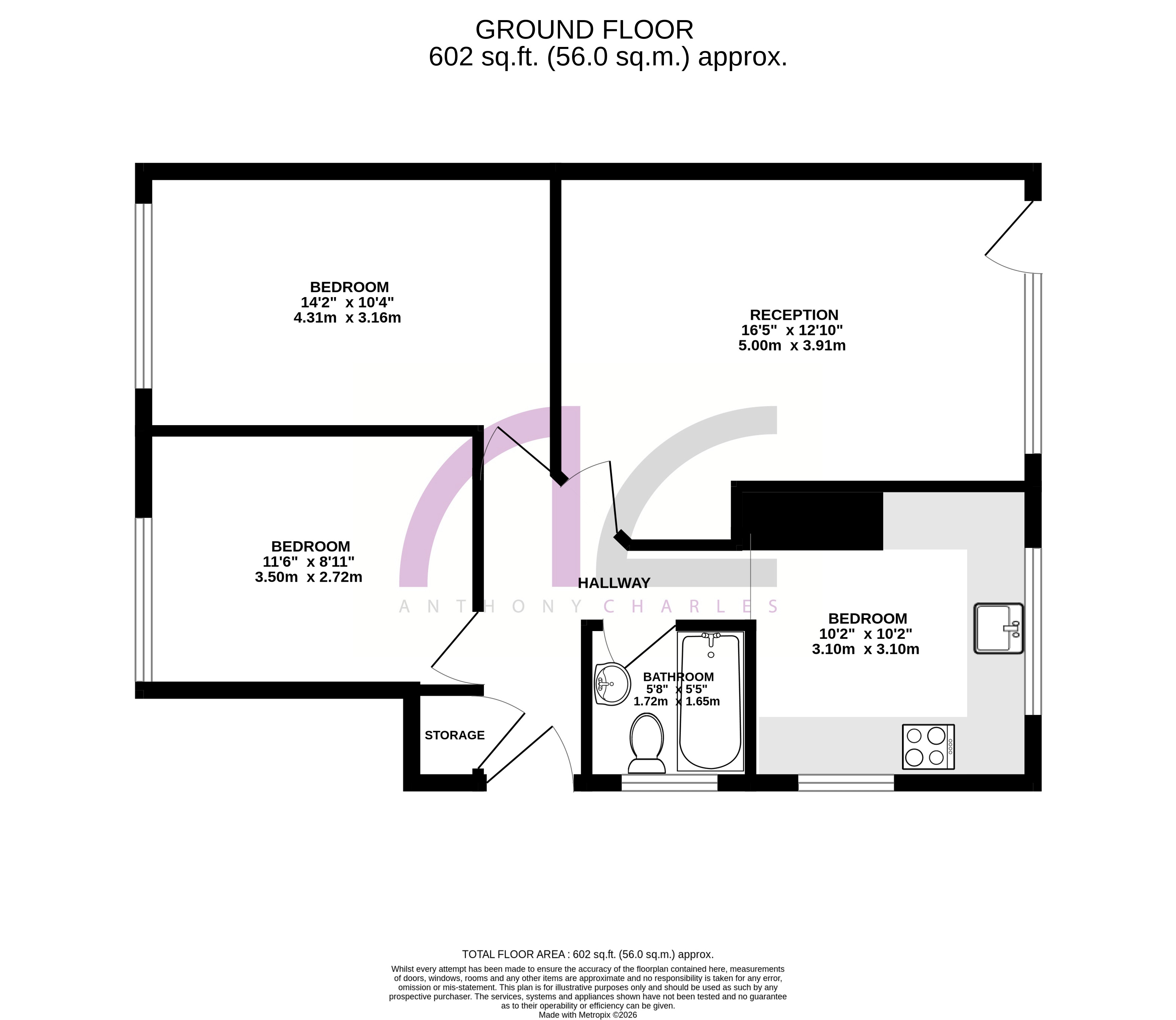 28, Vernon Crescent, Barnet floorplan