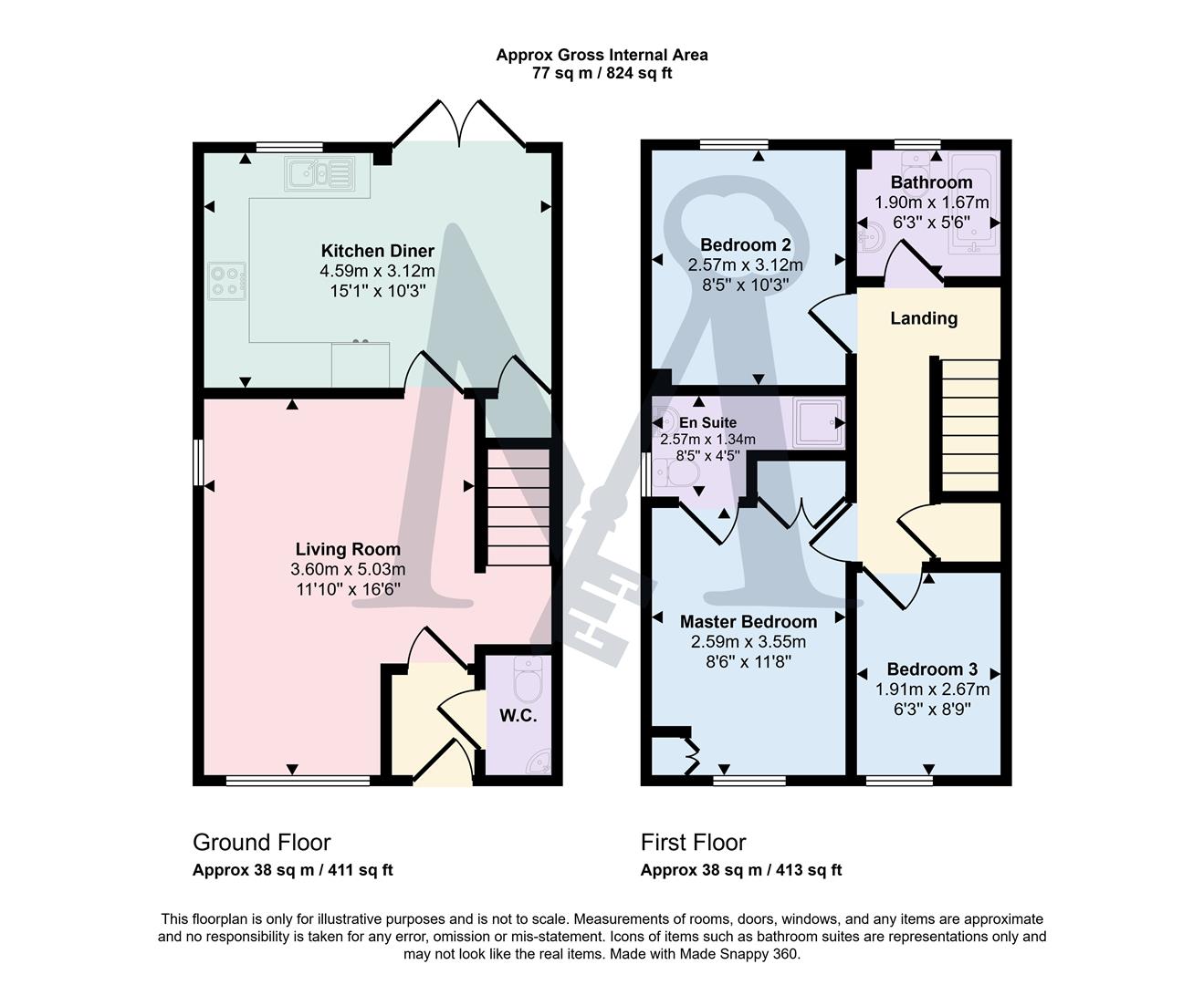 16, Bradshaw Drive, Coalville floorplan