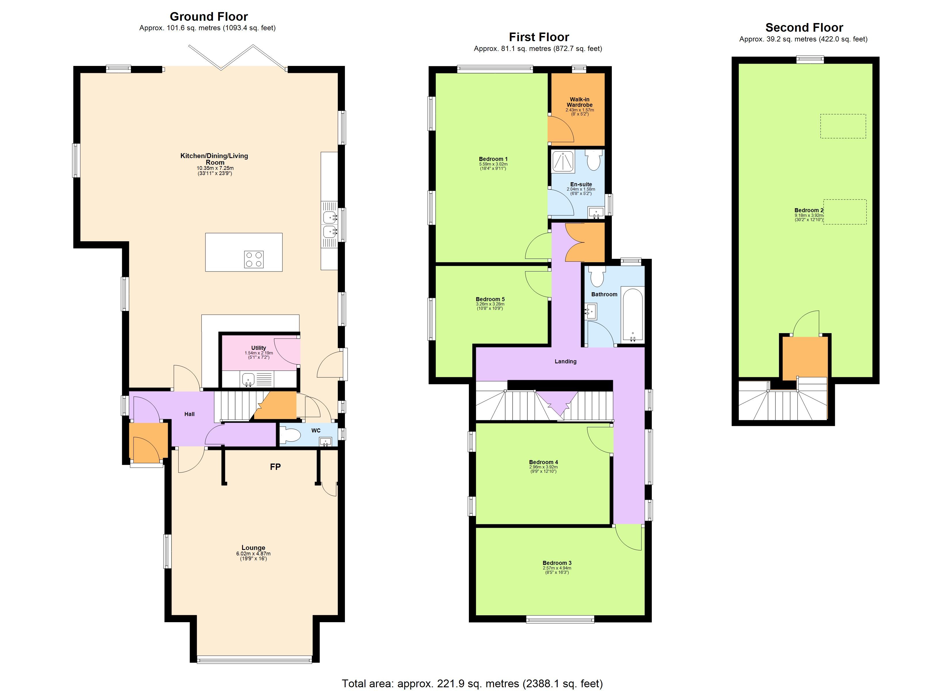 Staunton Cottages,, The Avenue, Hertfordshire floorplan