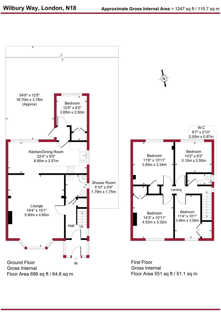 58, Wilbury Way, London floorplan