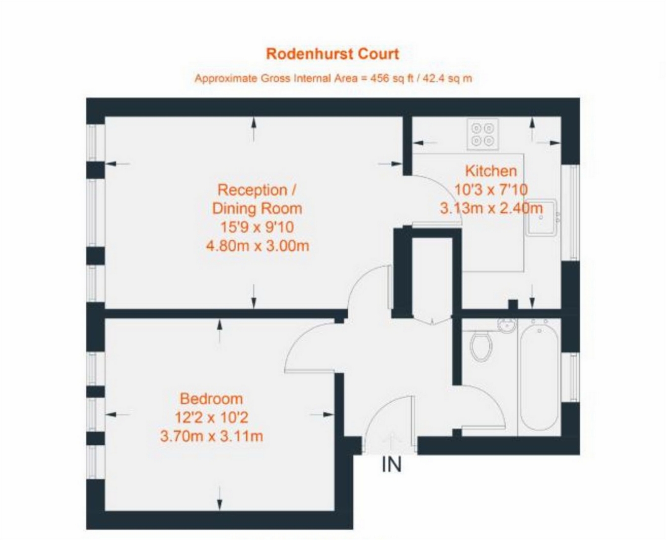 1 Bedrooms Flat to rent in Rodenhurst Court, Rodenhurst Road, London SW4