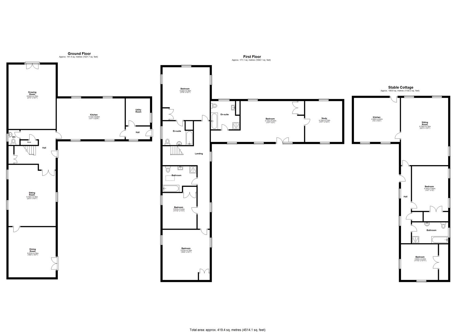 The Old Stables & Stable Cottage, Newton, Stocksfield NE43, 4 bedroom